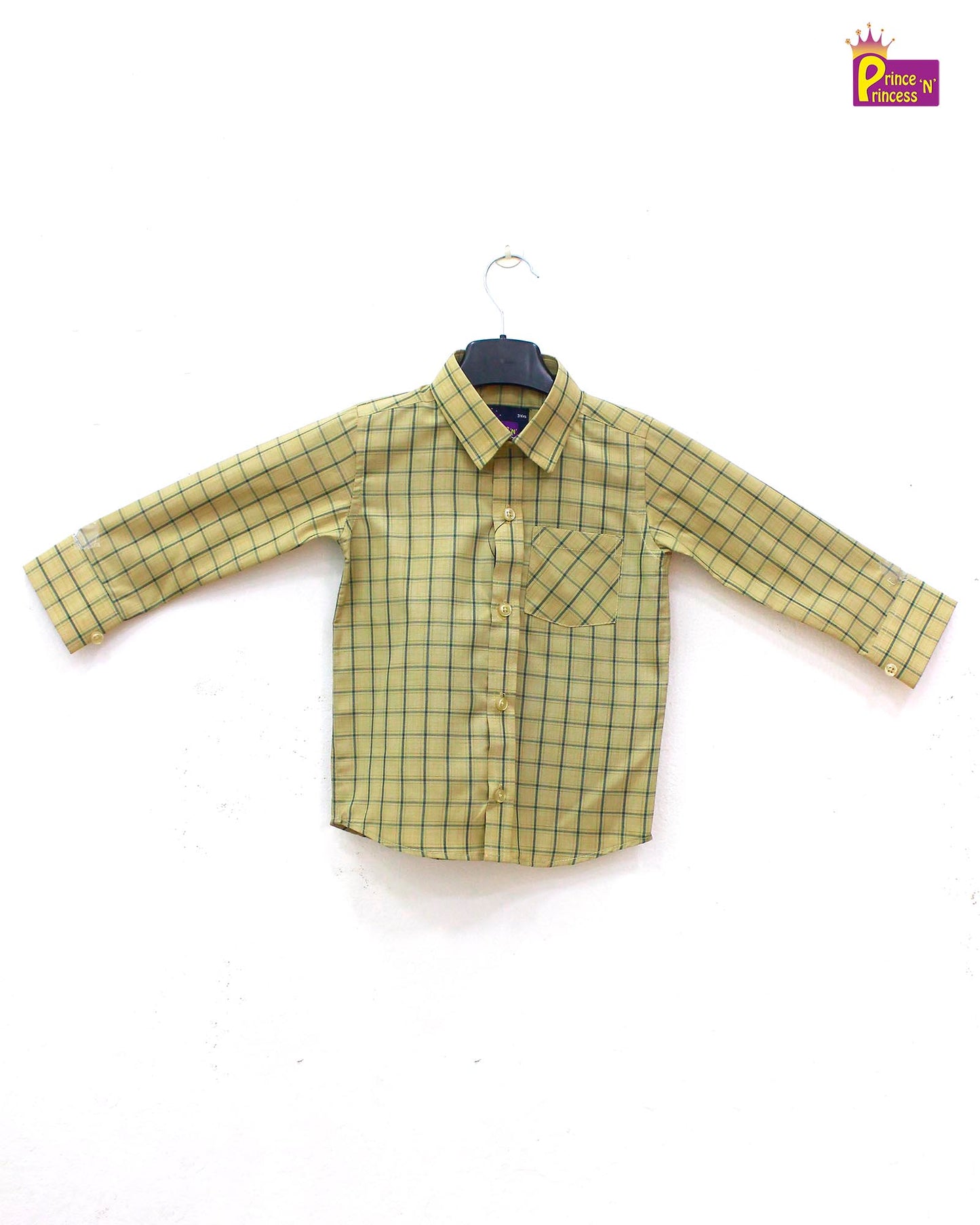 Kids Pale Brown Full Sleeve shirt ST129