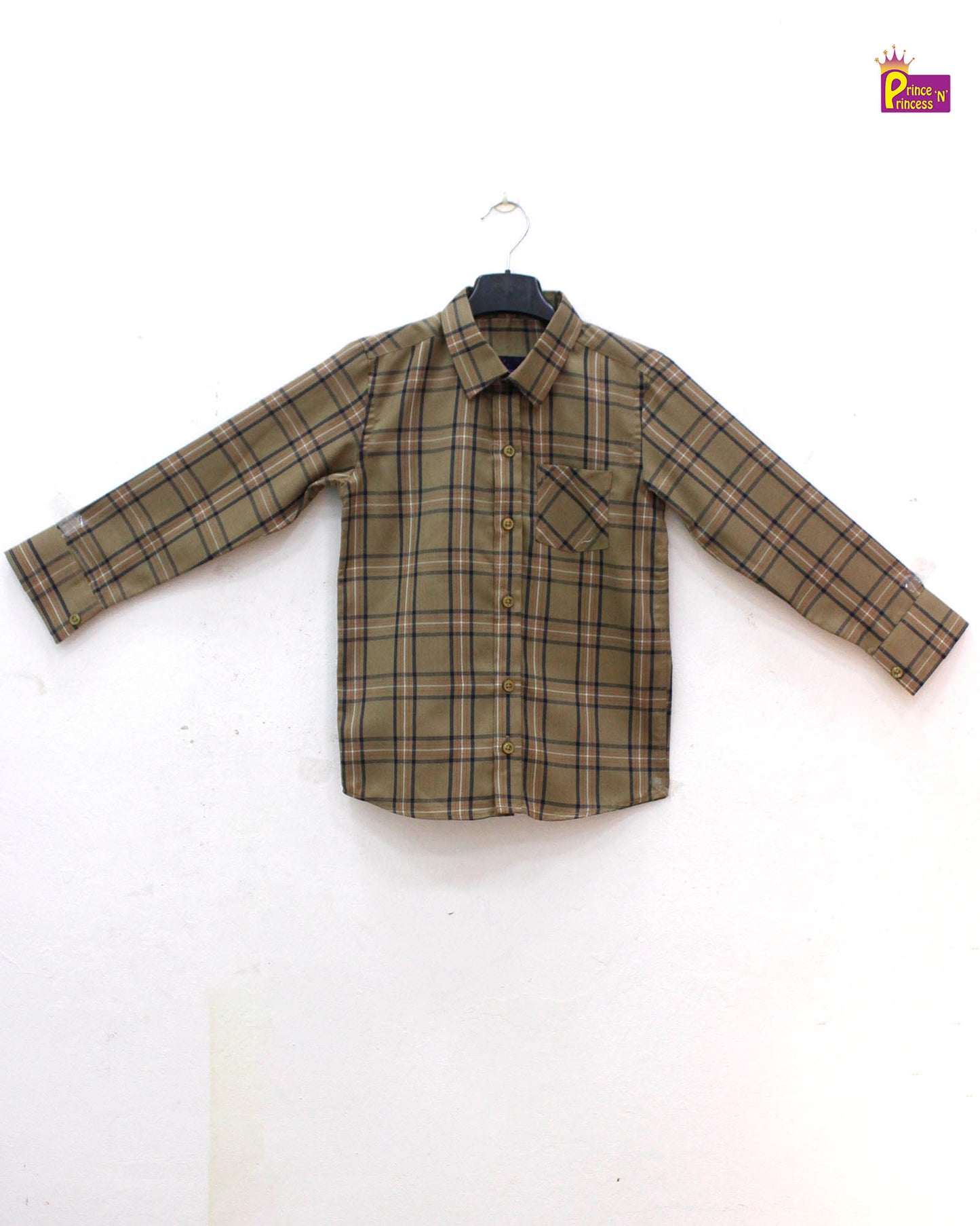 Kids Green Full Sleeve shirt ST130