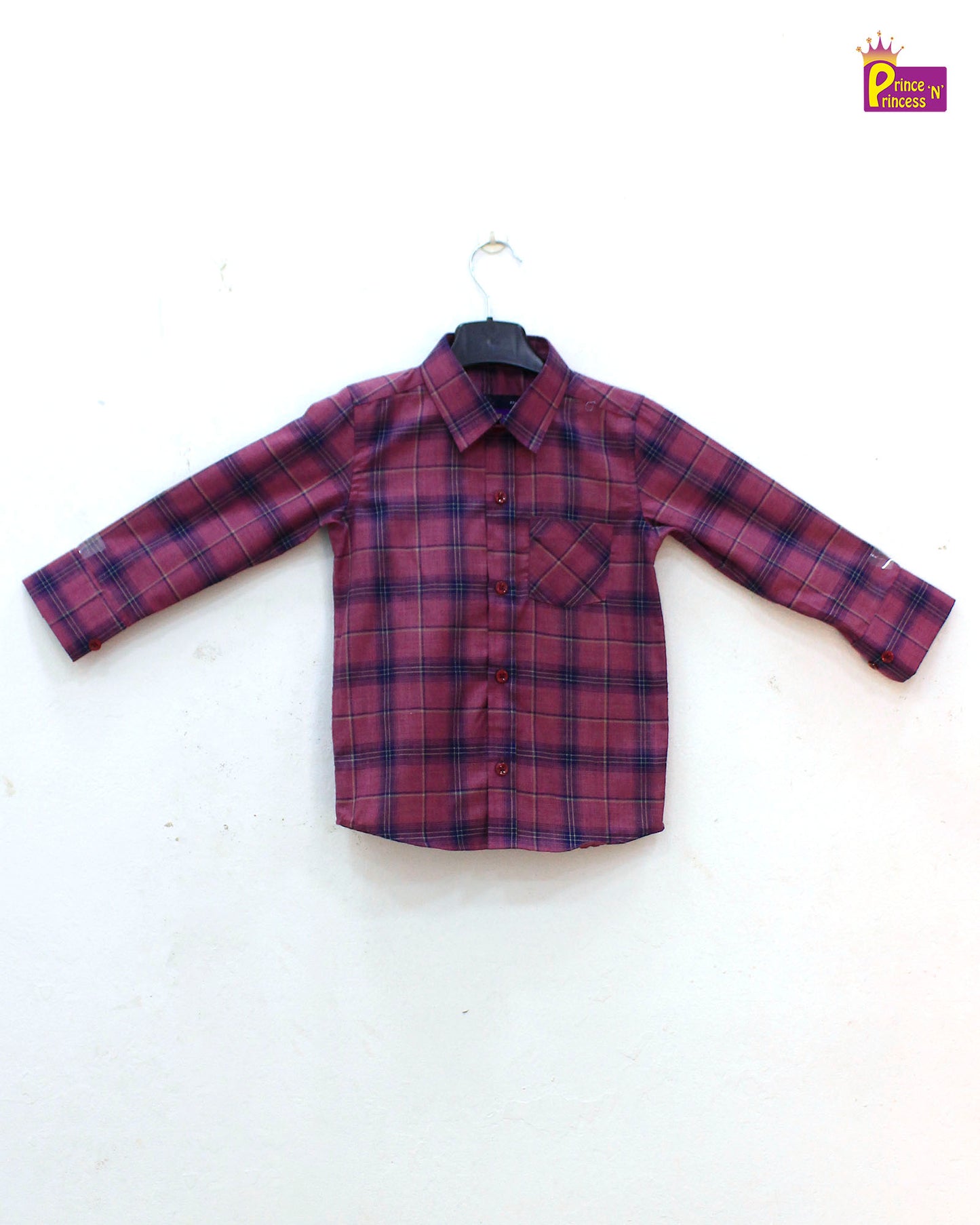 Kids Magenta Full Sleeve shirt ST135