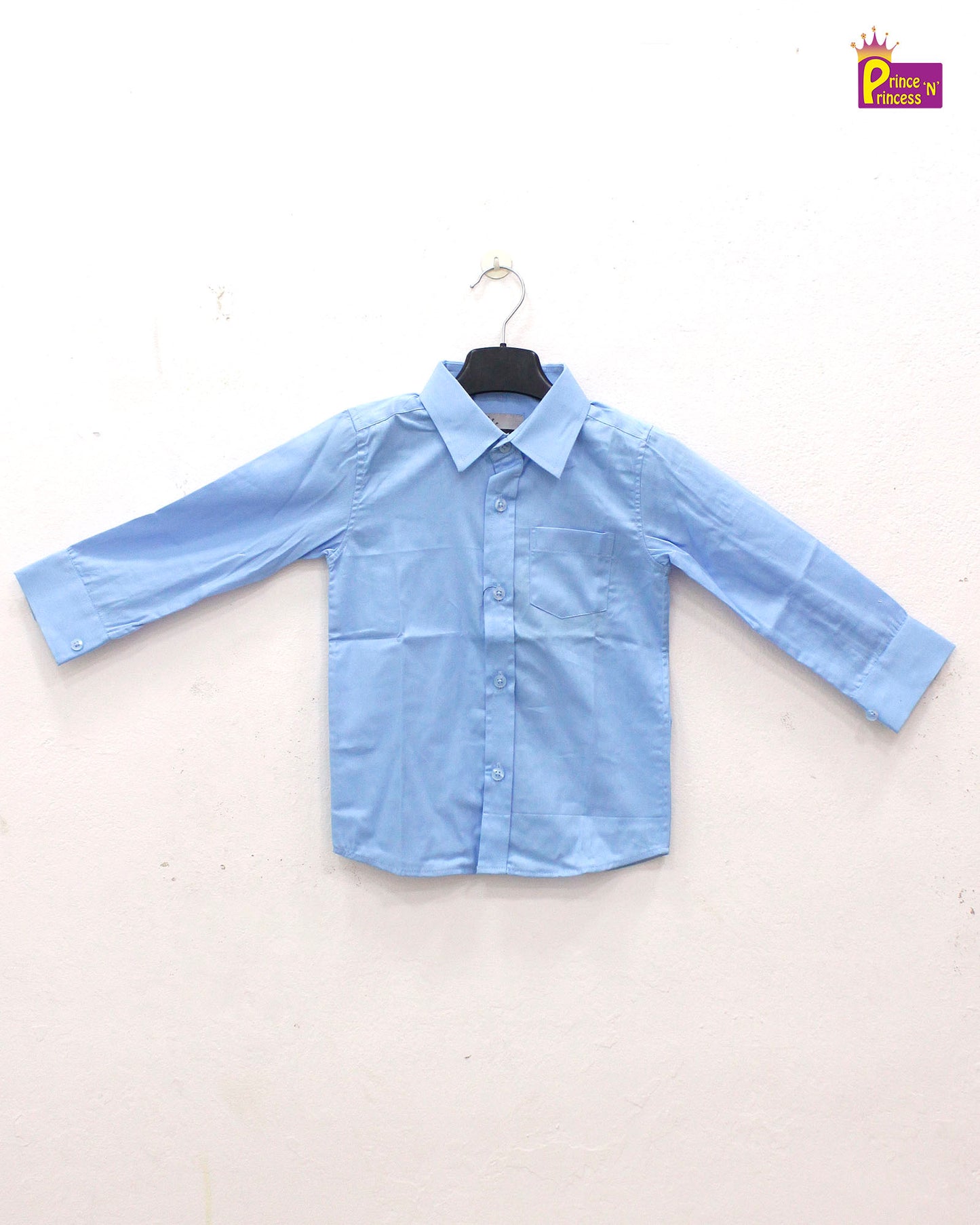 Kids Blue  Cotton Shirt ST157