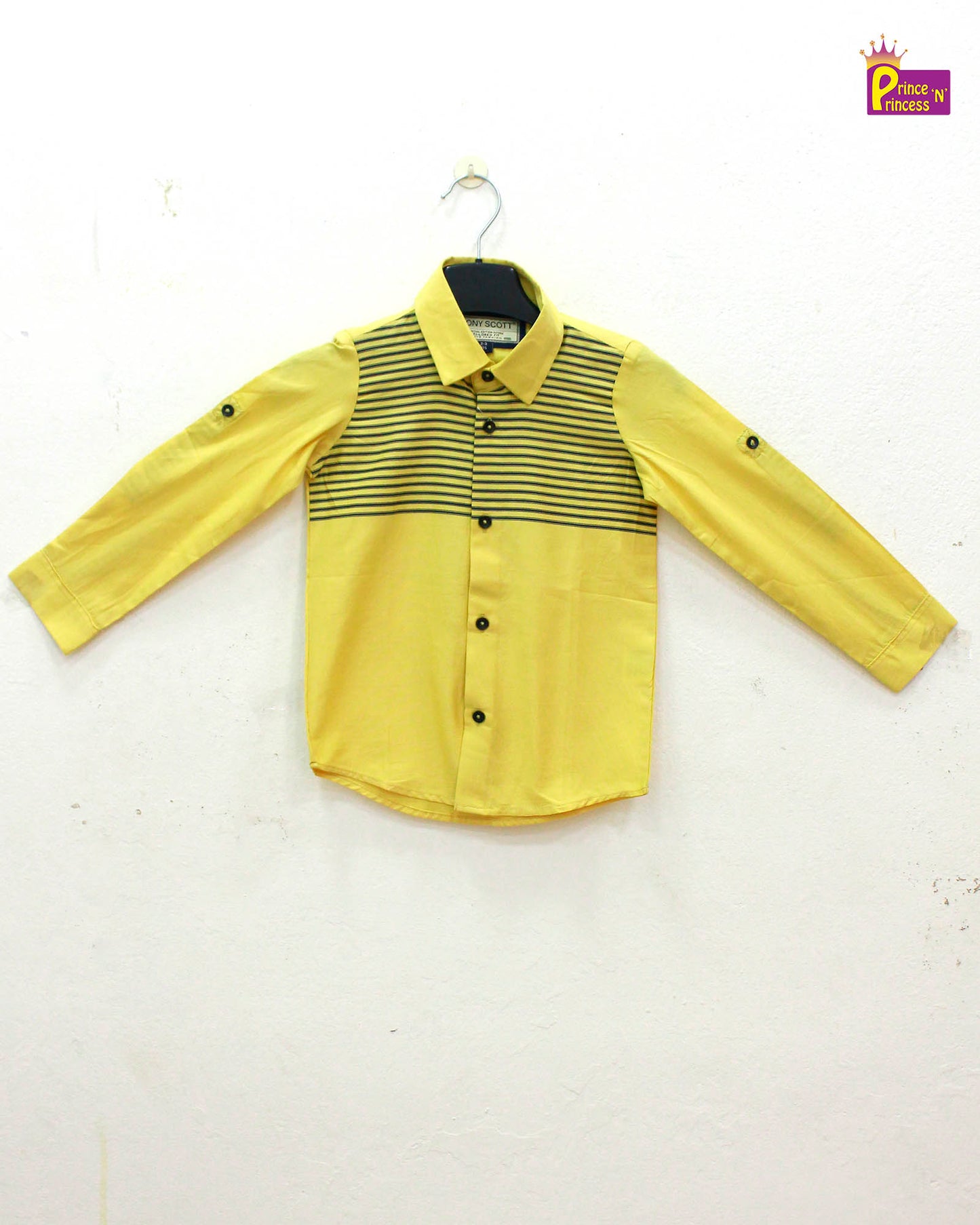 Kids Yellow Cotton Shirt ST160