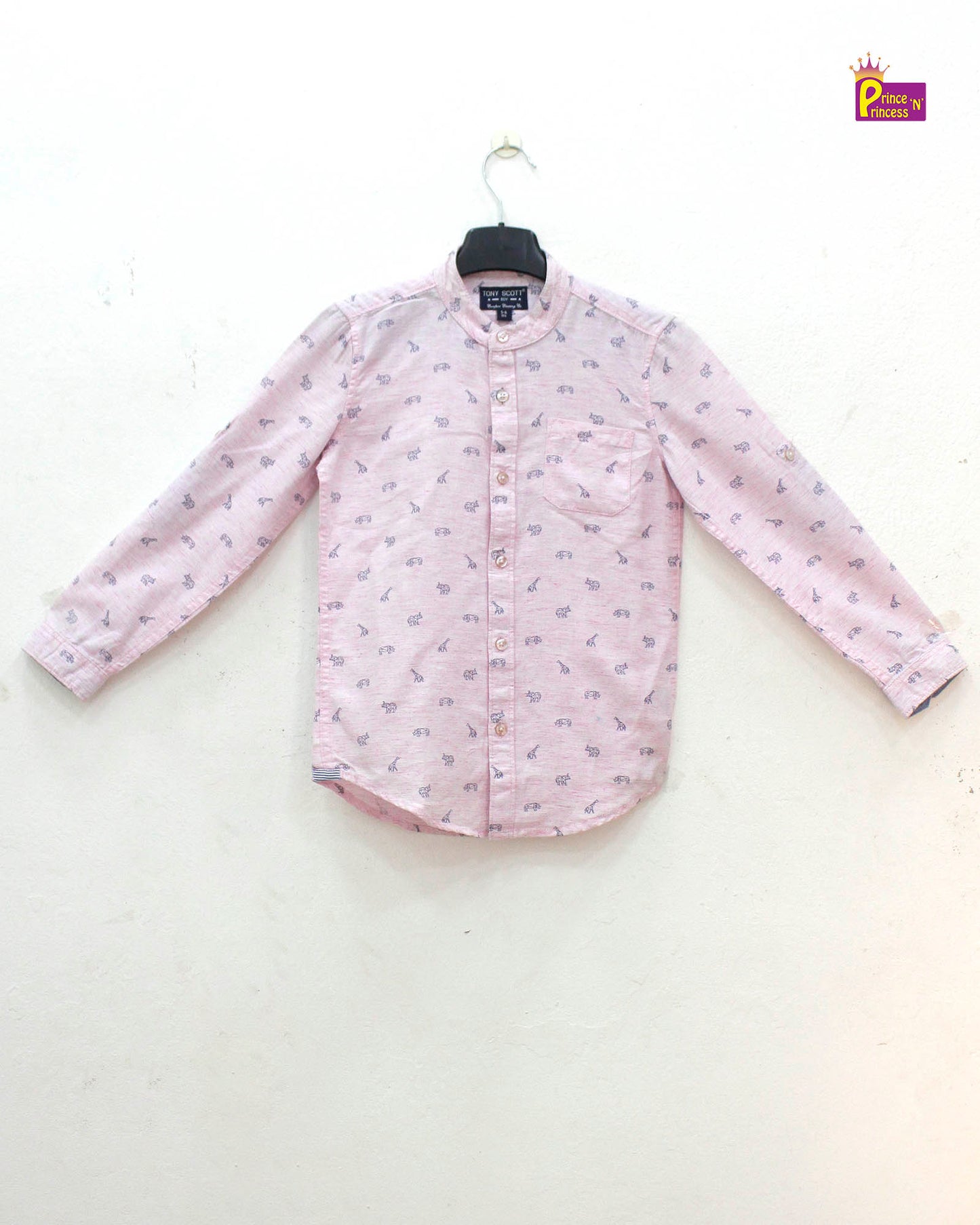 Kids Pink Full sleeve shirt ST197