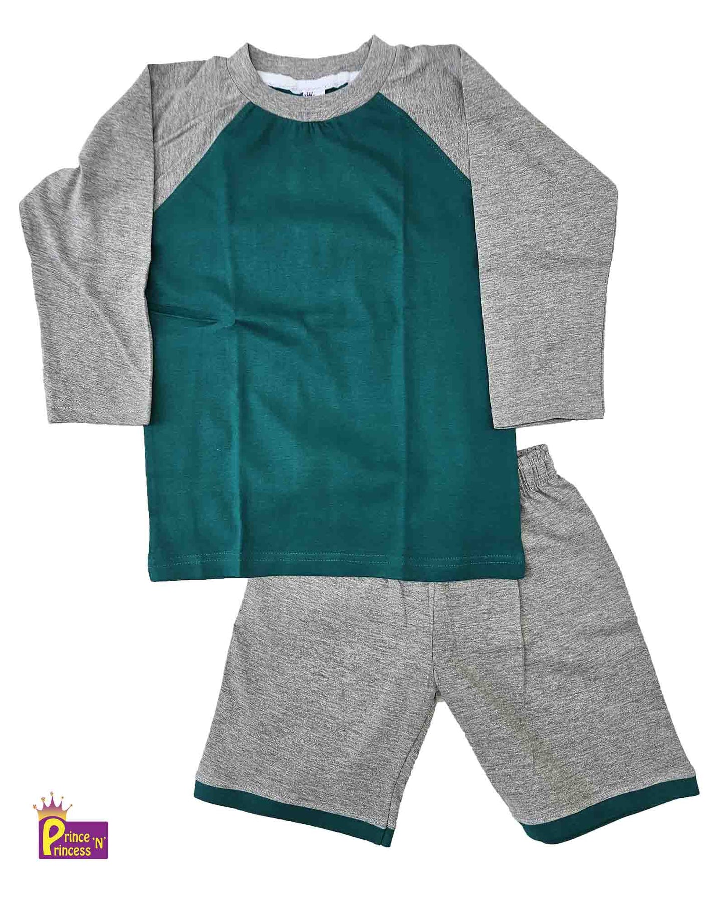 Boys Rama Green Raglan Sleeve Tshirt with Trouser TS101 Prince N Princess