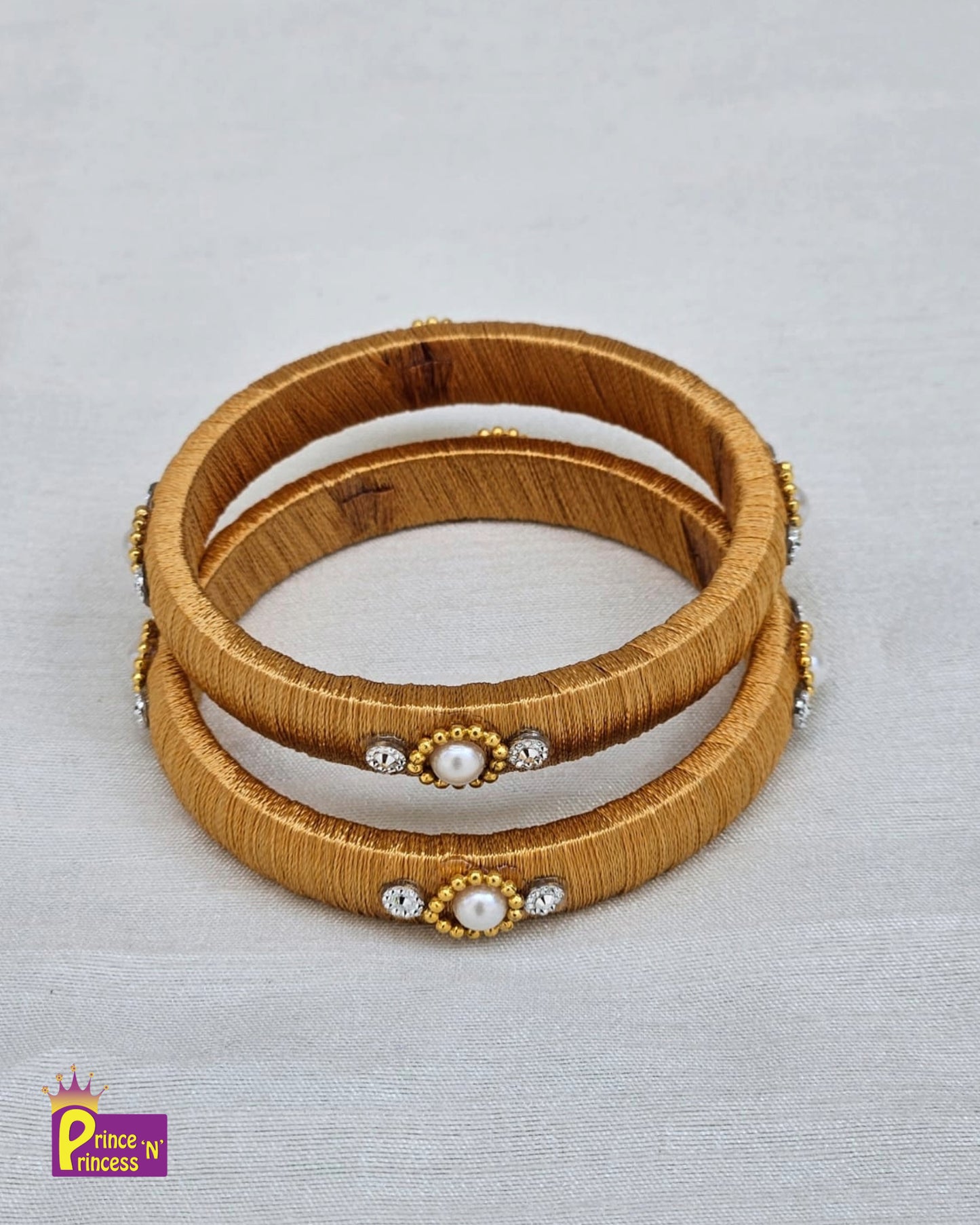 Kids Golden  Silk Thread Bangles BA011