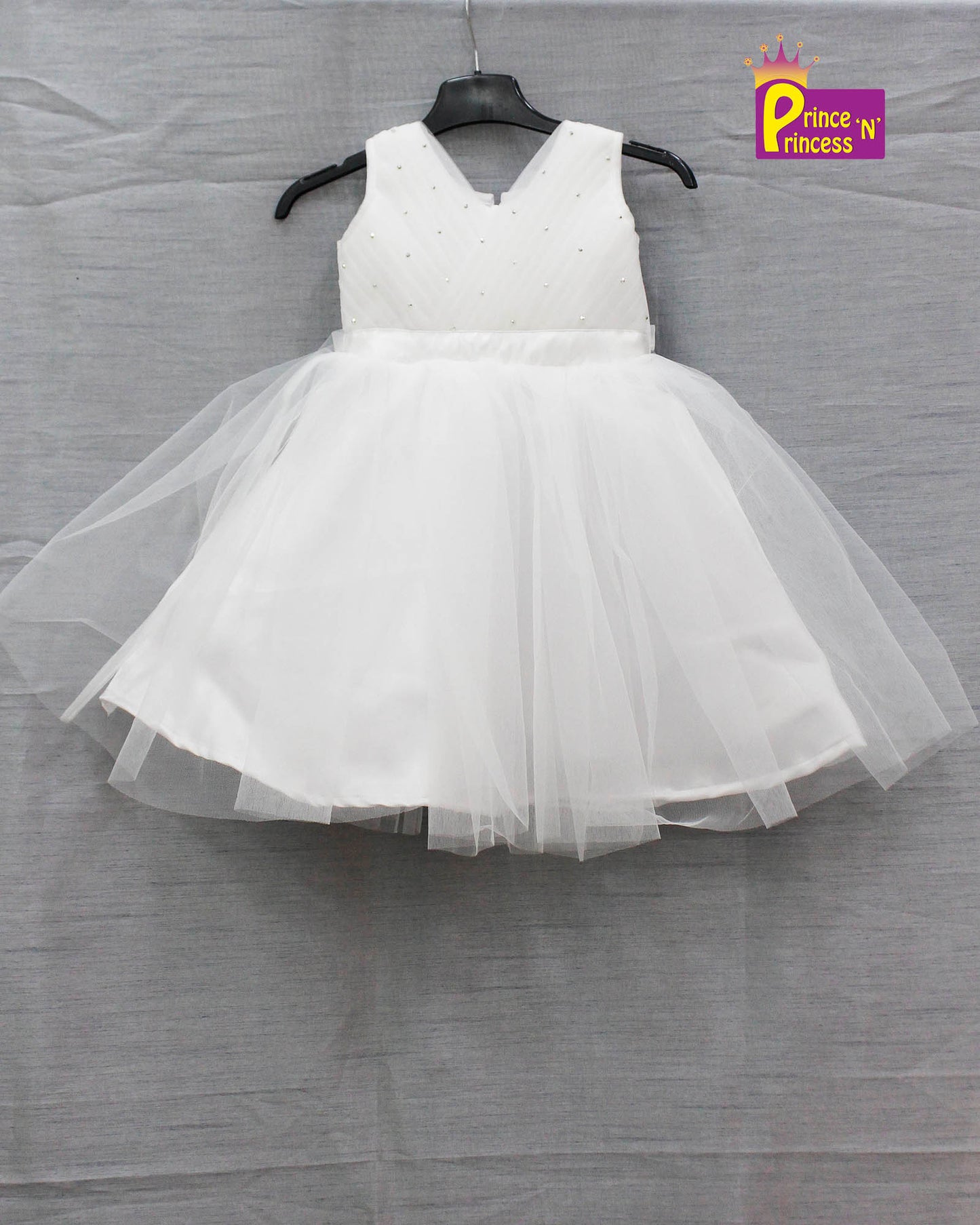 Kids White Festival Gown WGF004