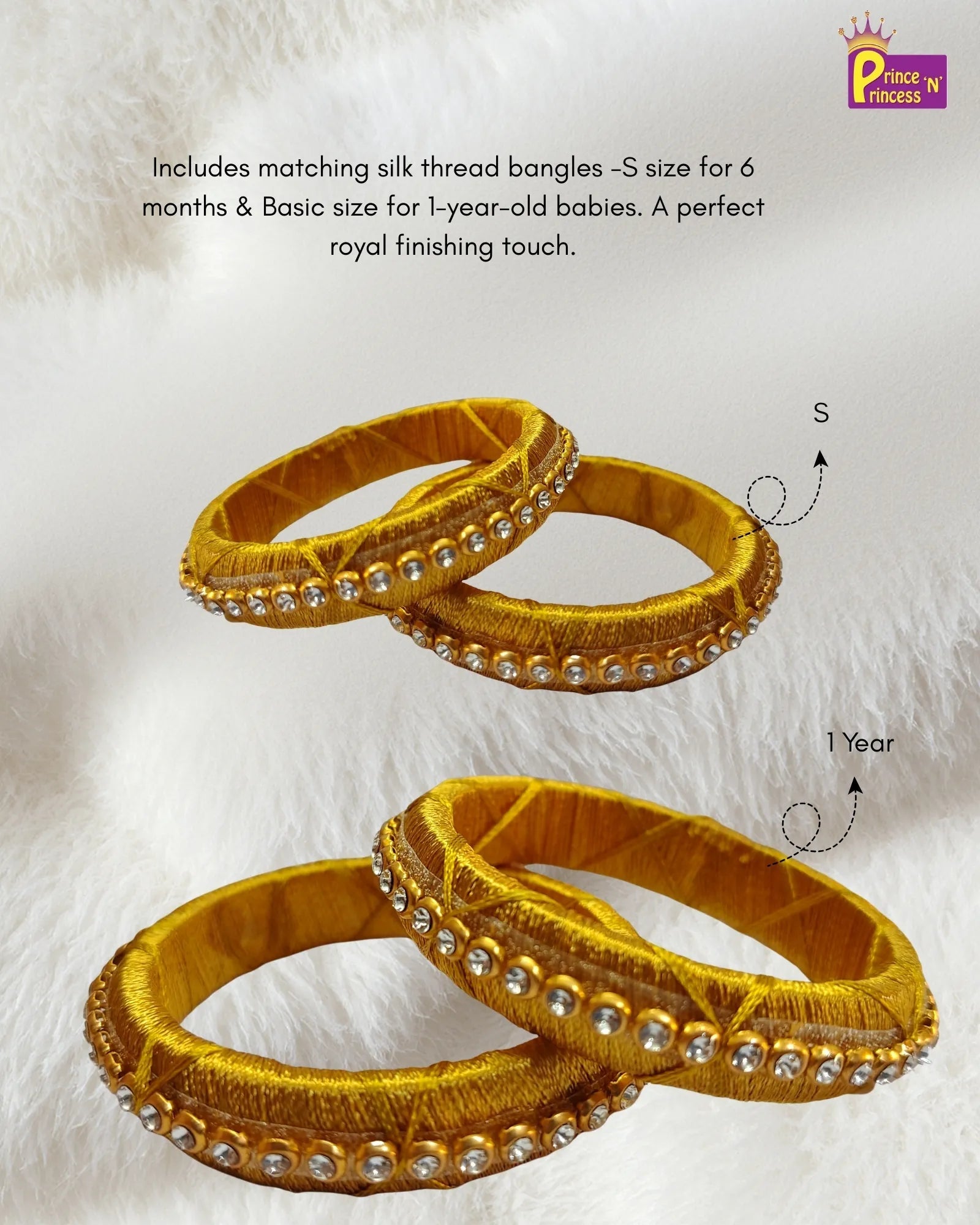 Baby Girl Pattu Silk Gift Box Set for First Birthday & Naming Ceremony (0 - 12 Months) GB - GT003 - Prince N Princess