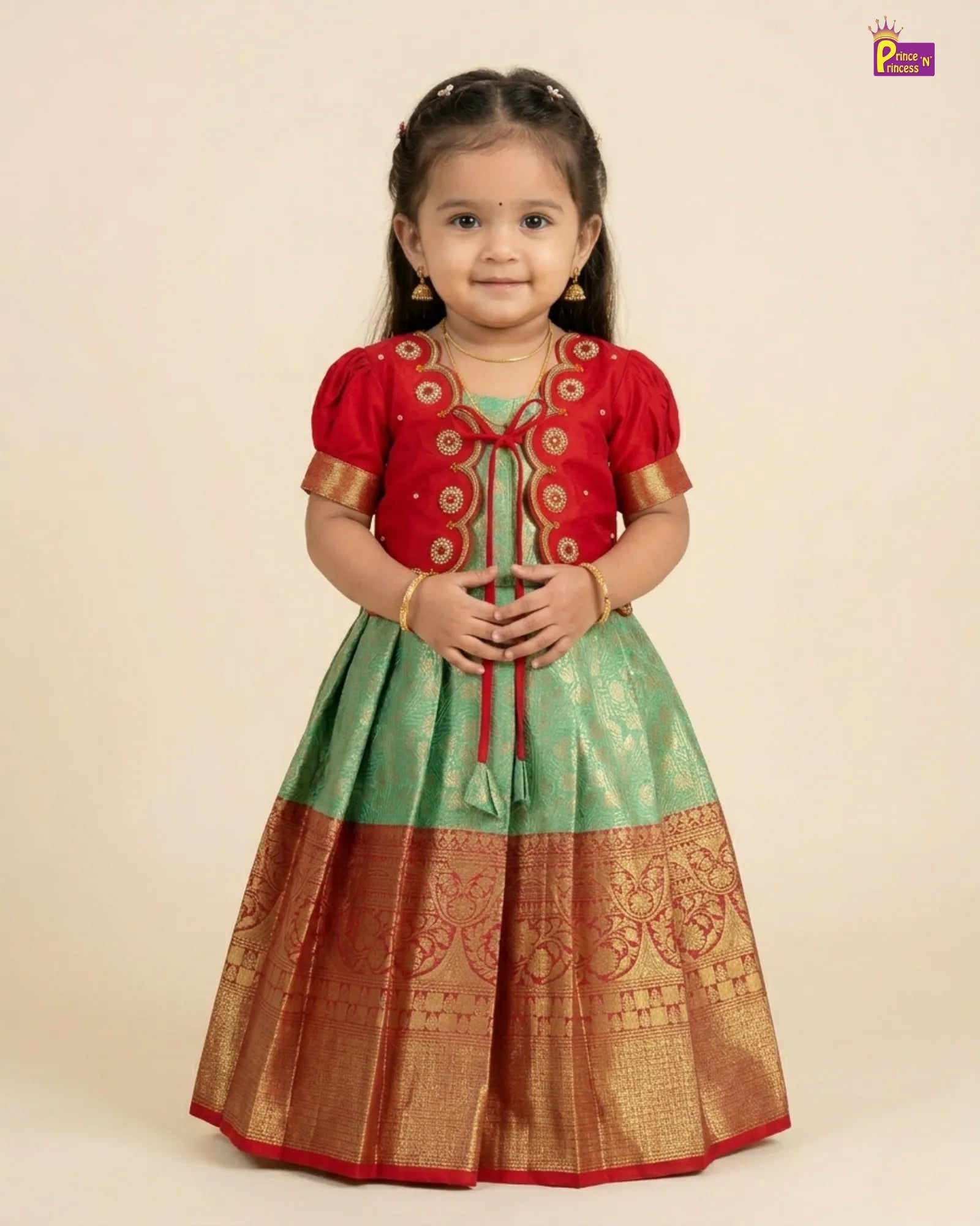 Kids Green Baby Pink Sequence Embroidery Lehenga Choli LC097 Kids Green Baby Pink Sequence Embroidery Lehenga Choli LC097