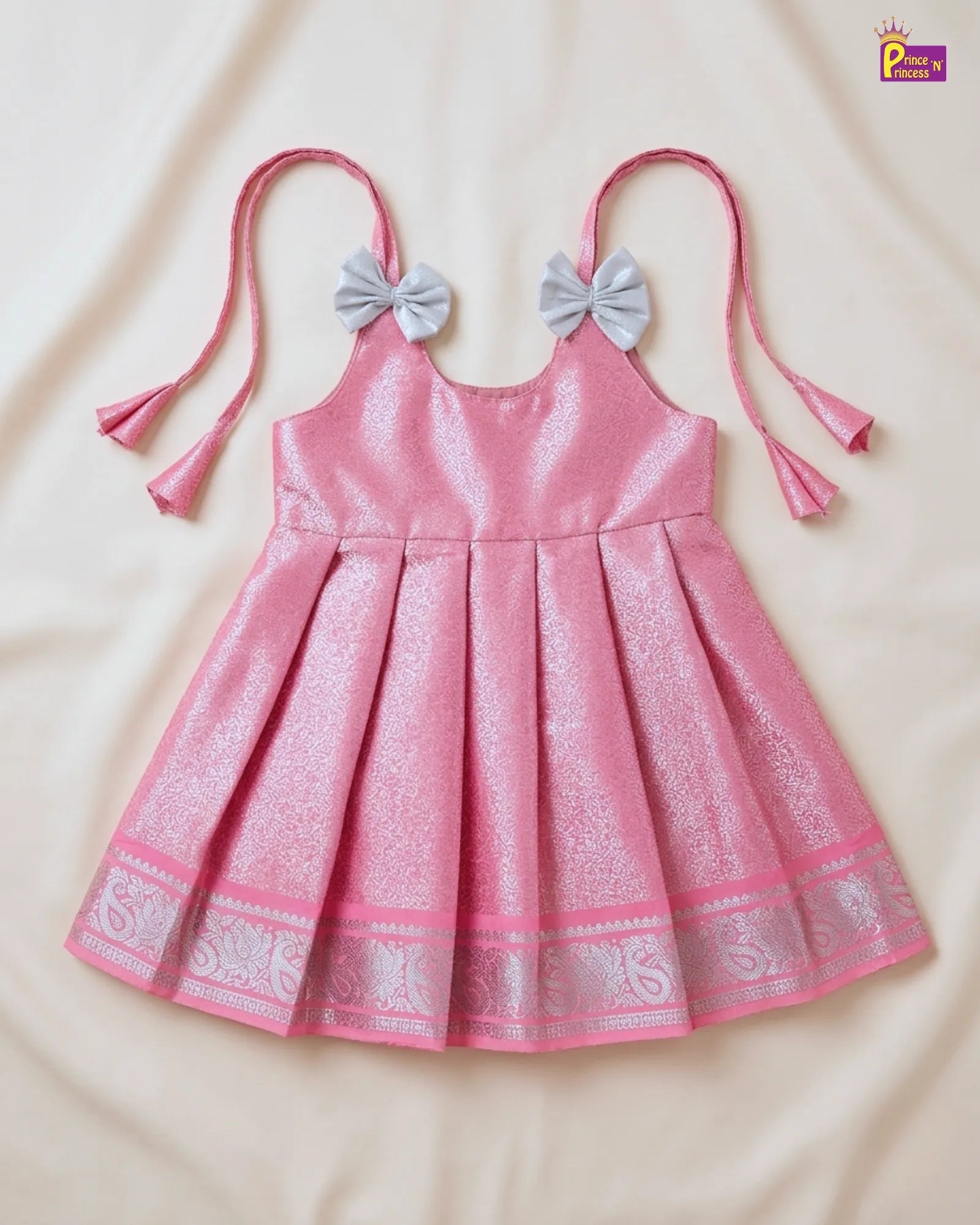 kanjipuram soft silk newborn pattu frock princenprincess