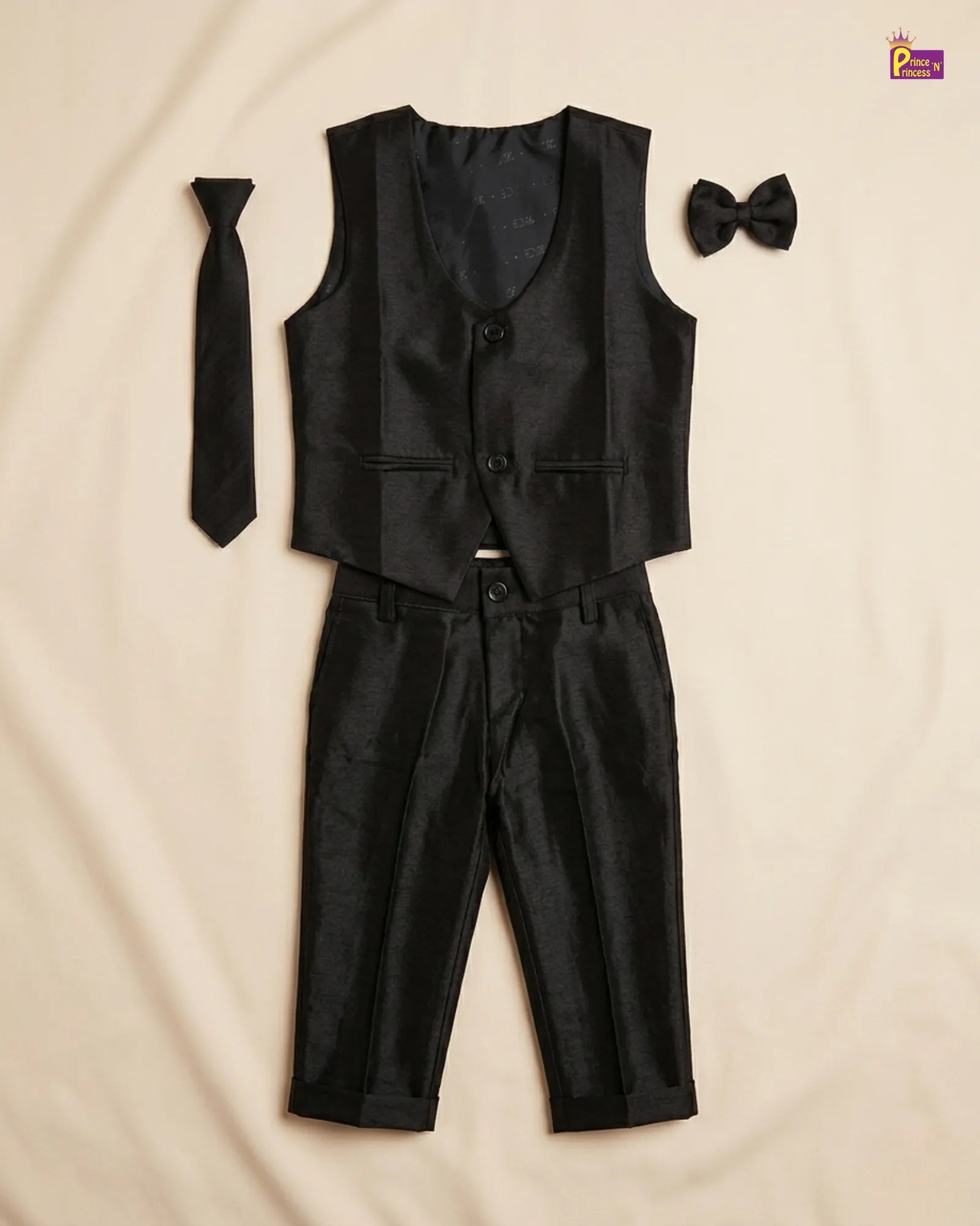 Boys Blazer Overcoat Set in Black KB016 for kids festival wear