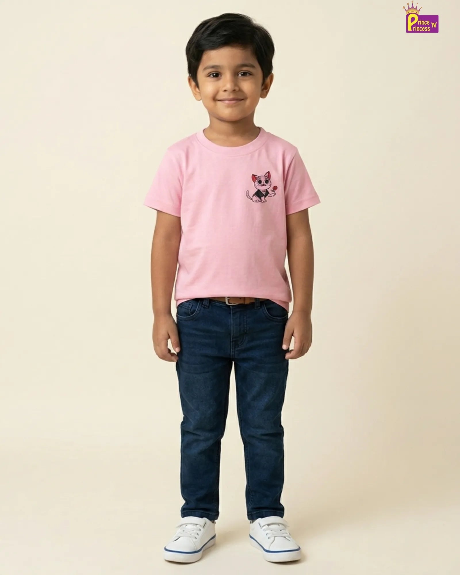 Boys Blue Color Block T-Shirt | Kids Casual Summer Outfit GTS084 for kids festival wear