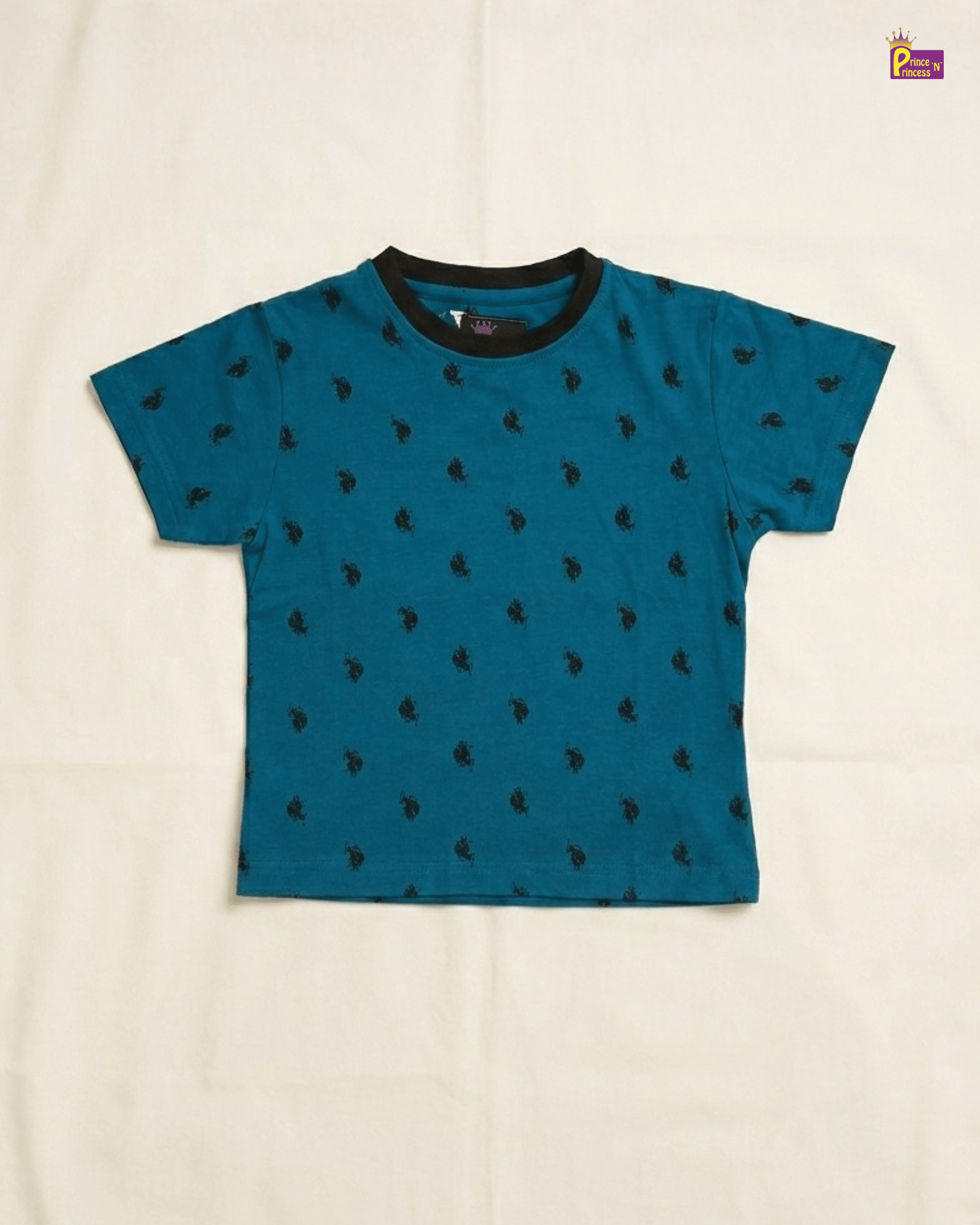 Boys Blue Printed TShirt TS006 for kids festival wear