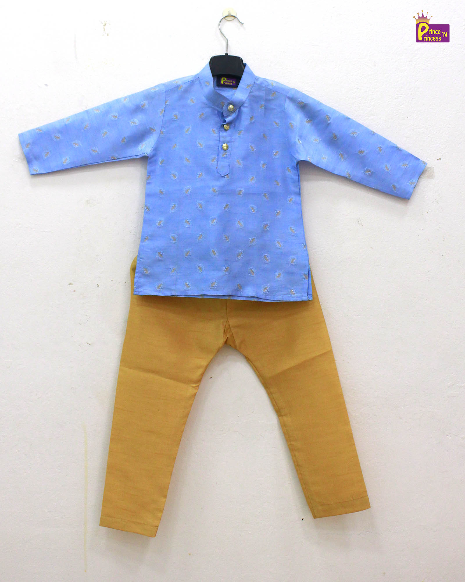 Boys Blue sandal Kurta Pajama KP105 for kids festival wear