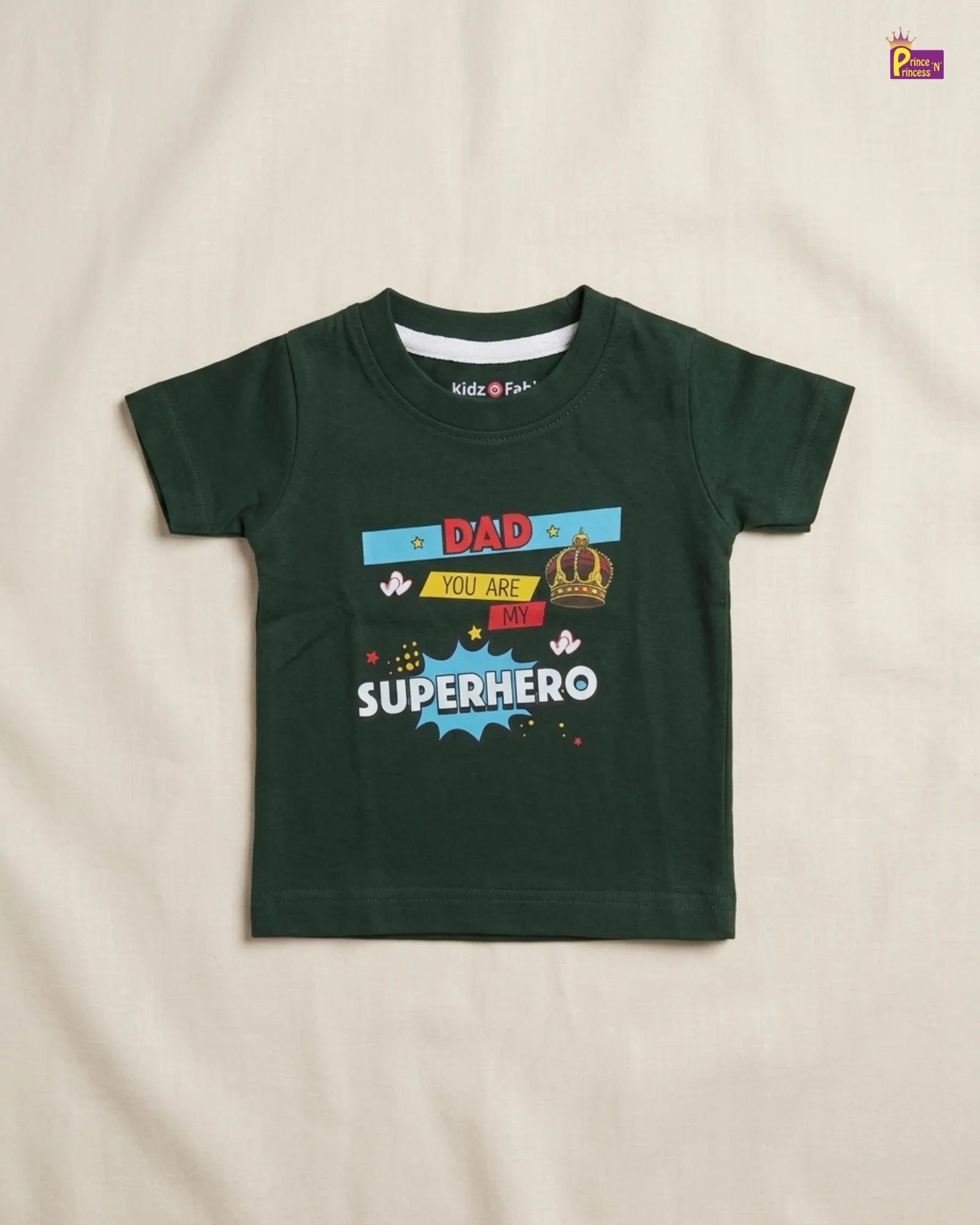 Boys Cotton Fused in Green T-Shirt TS115 for kids festival wear