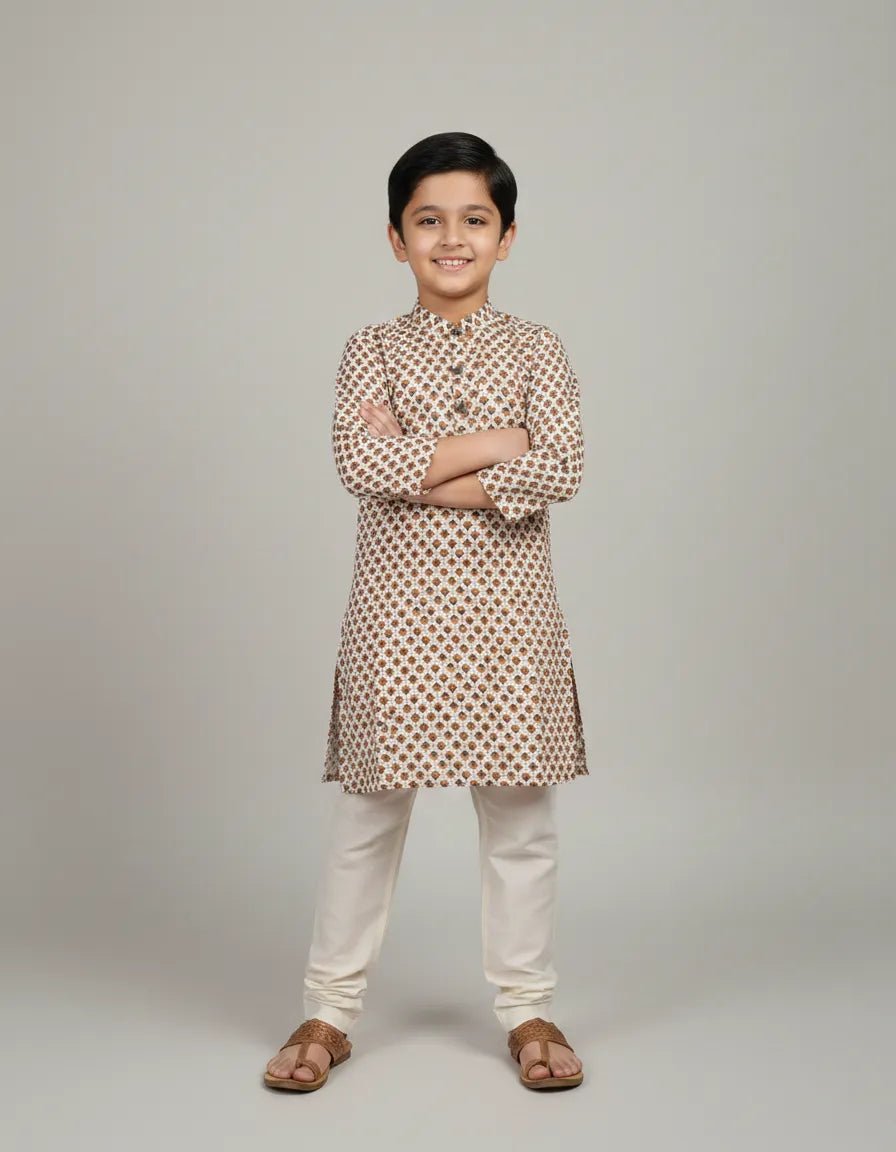 Boys Cotton Kurta Pajama KP001 - Prince N Princess