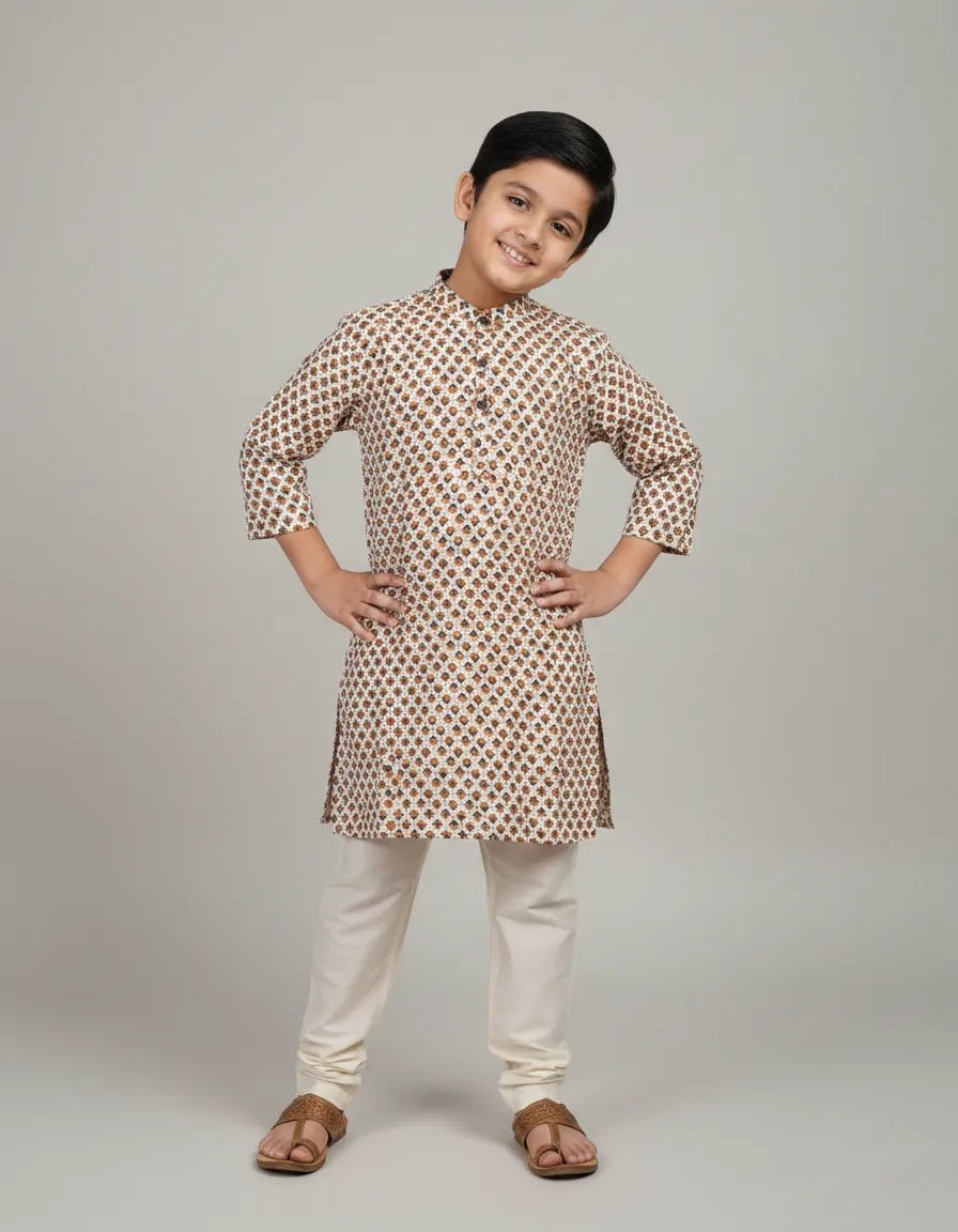 Boys Cotton Kurta Pajama KP001 - Prince N Princess