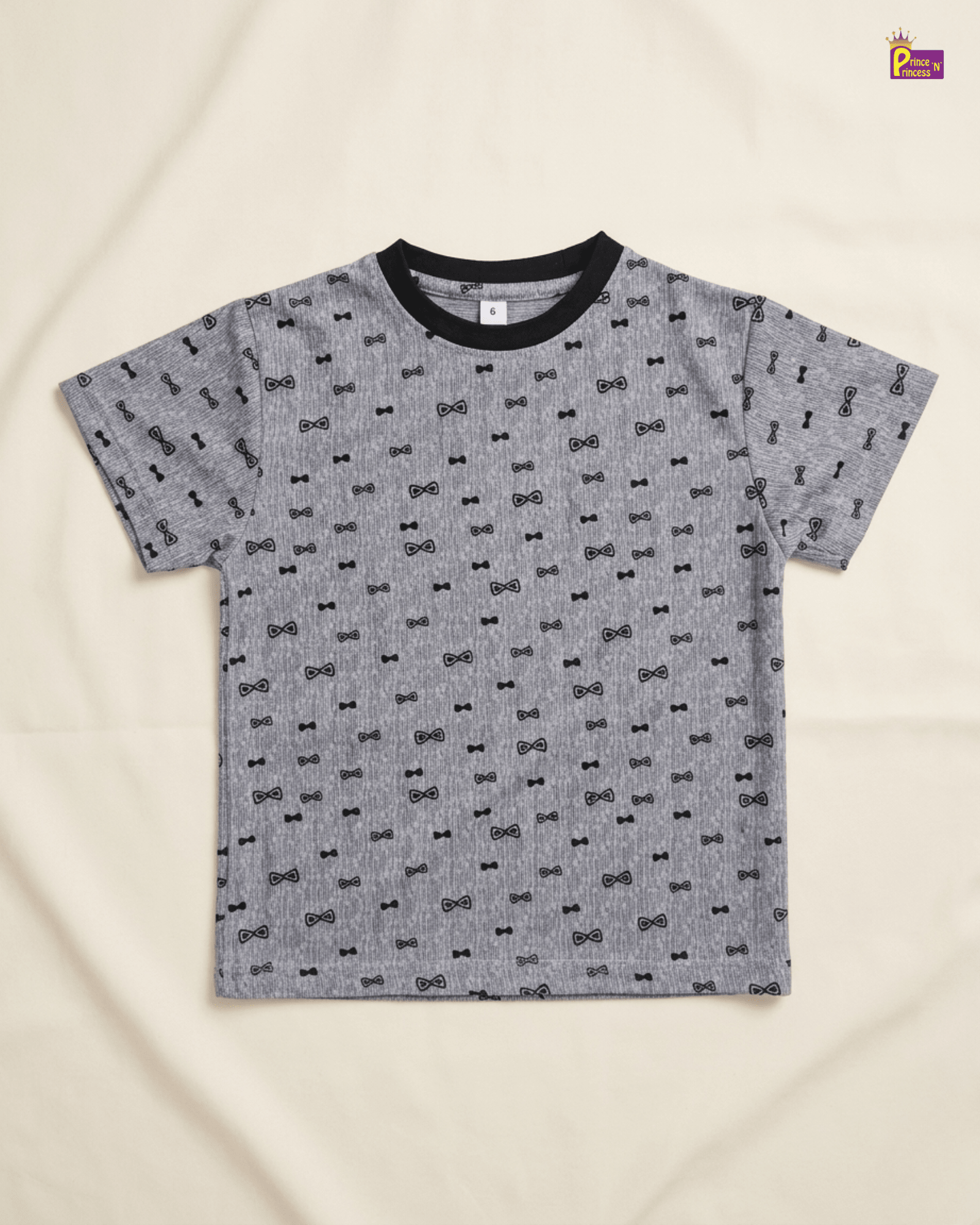 Boys Cotton Printed in Dusty Blue T-Shirt TS017 for kids festival wear