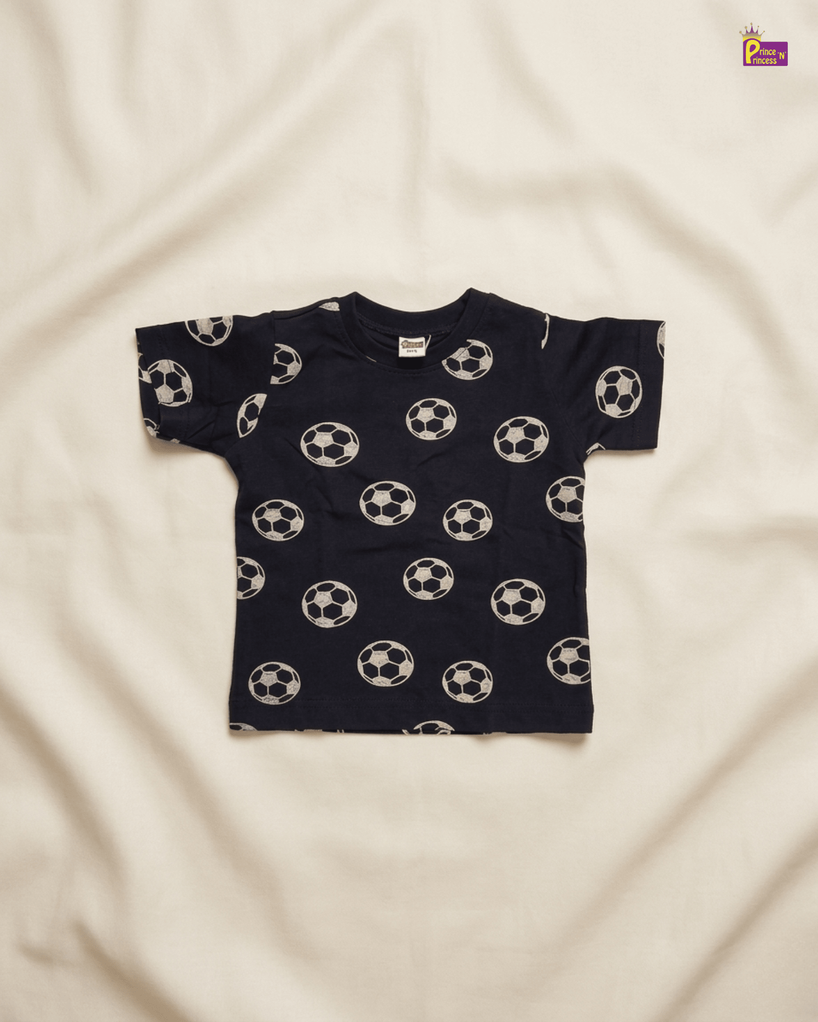 Boys Cotton Printed T-Shirt in Navy TS058 for kids festival wear