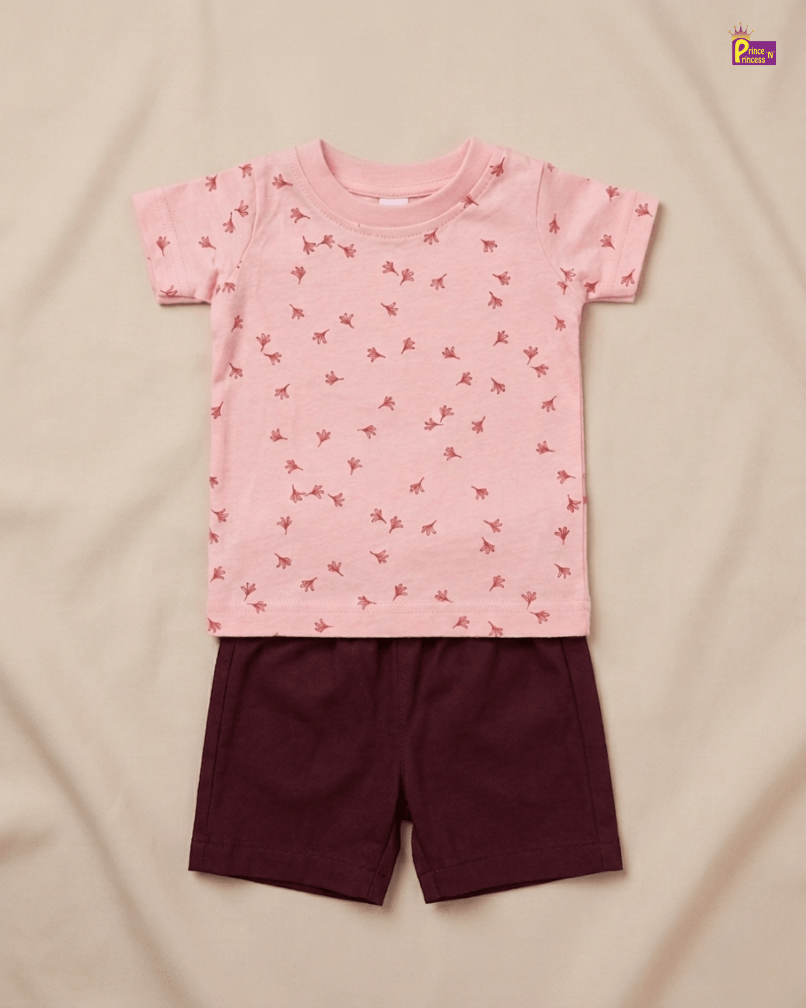 Boys Cotton Printed T-Shirt in Pink TS124 for kids festival wear