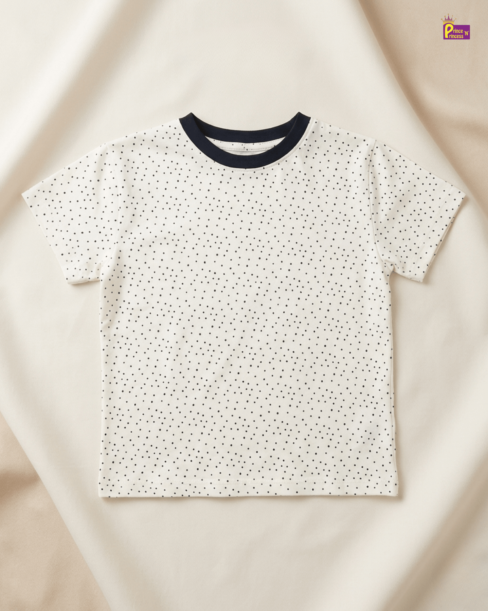 Boys Cotton Printed TShirt in White TS018 for kids festival wear