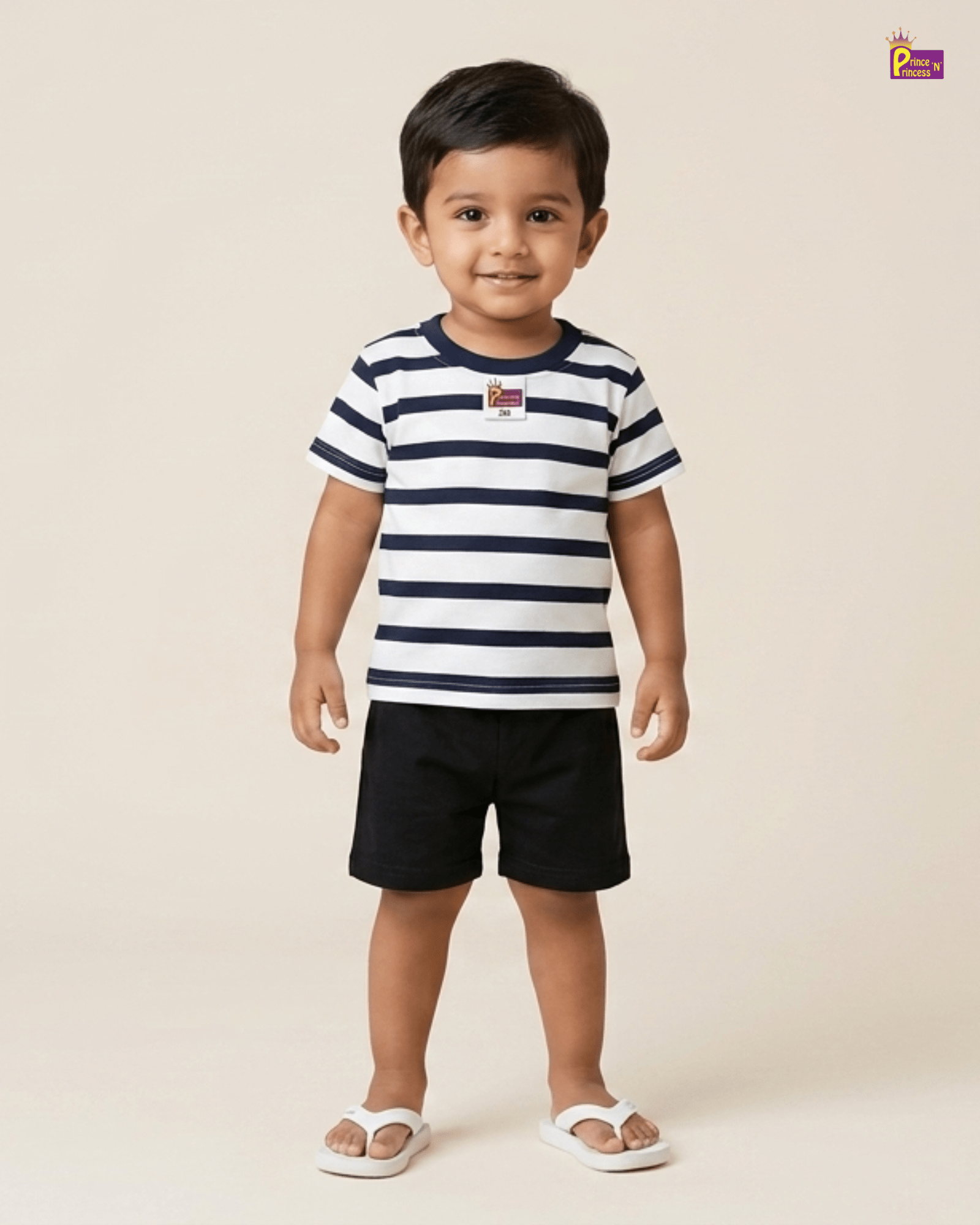 Boys Cotton White T-Shirt with Trouser TS066 for kids festival wear