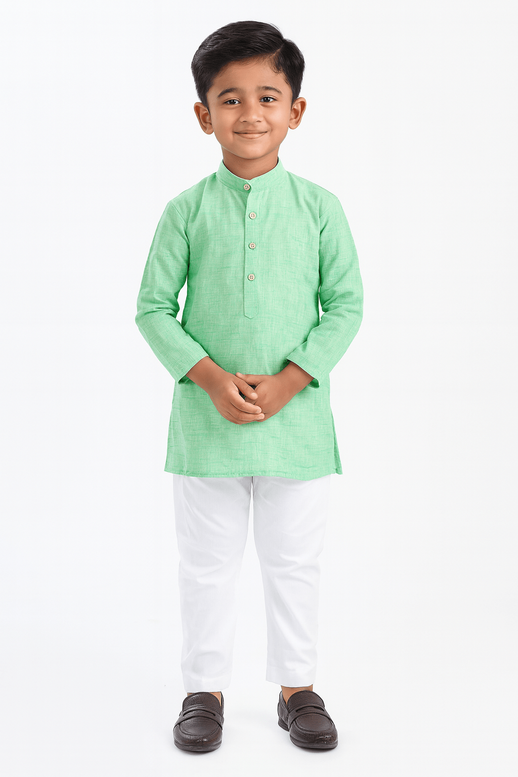Boys Green Kurta Pajama KP049 - Prince N Princess