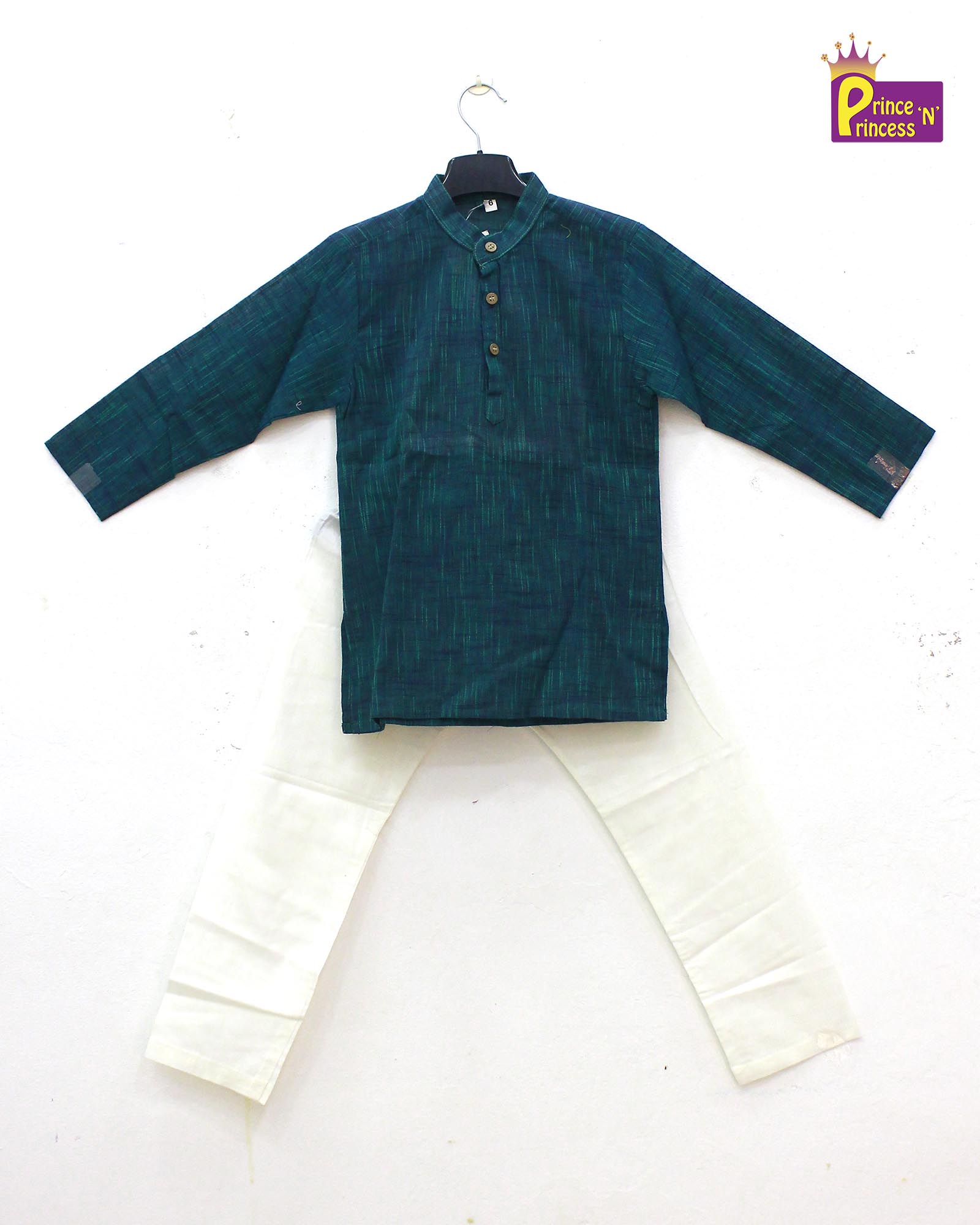 Boys Green Kurta Pajama KP050 - Prince N Princess