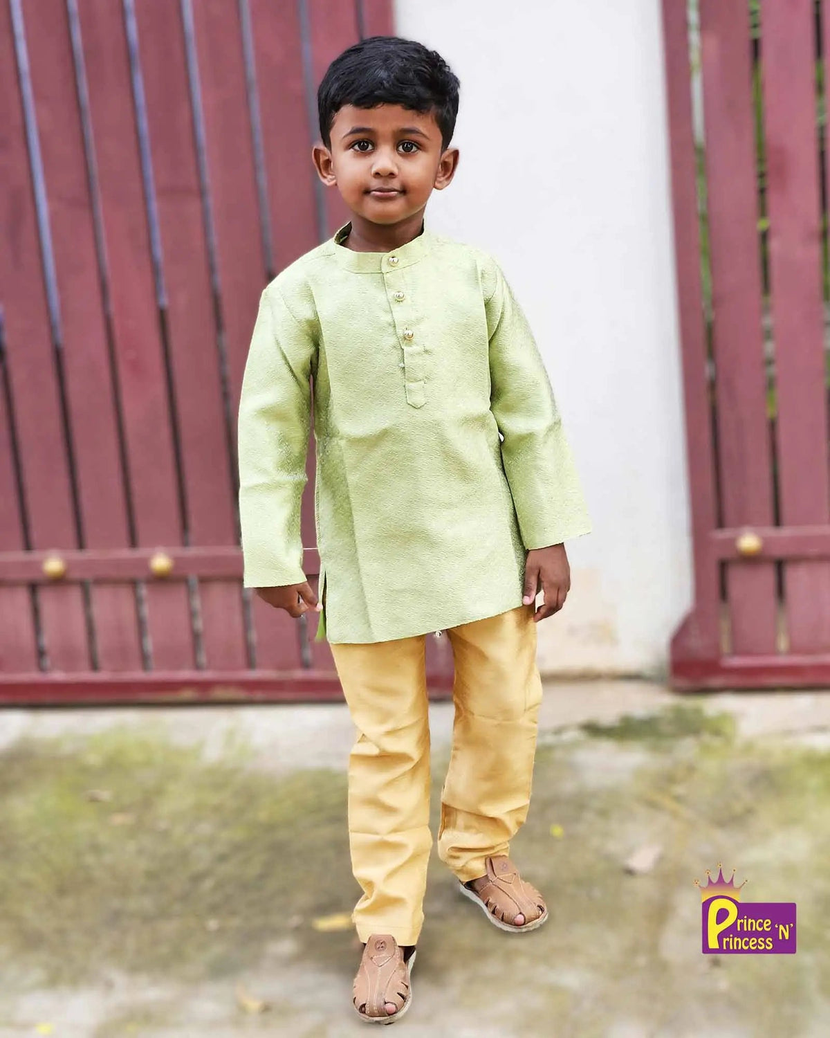 Boys Green  Kurta Pajama KP111 Prince N Princess