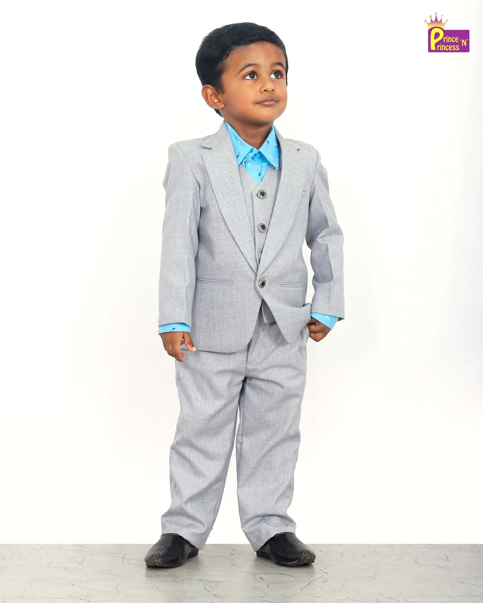 Boys Grey Blazer KB001 for kids festival wear