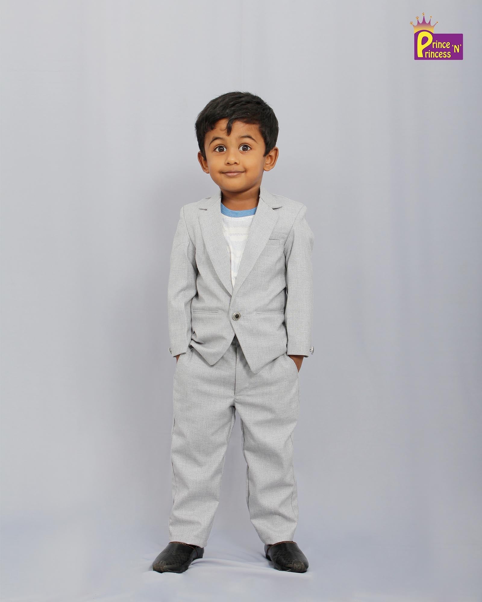 Boys Grey Blazer KB001 for kids festival wear