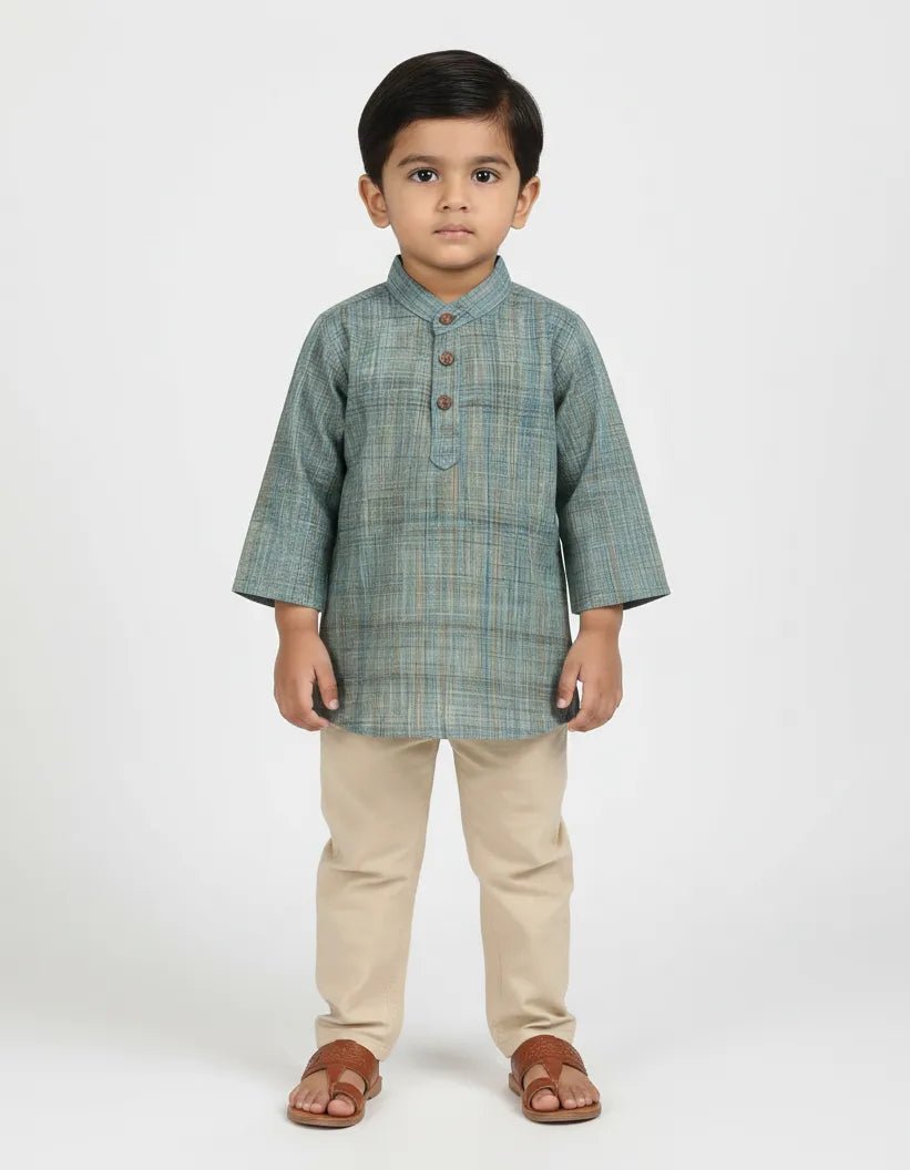 Boys Grey Kurta Pajama KP041 - Prince N Princess