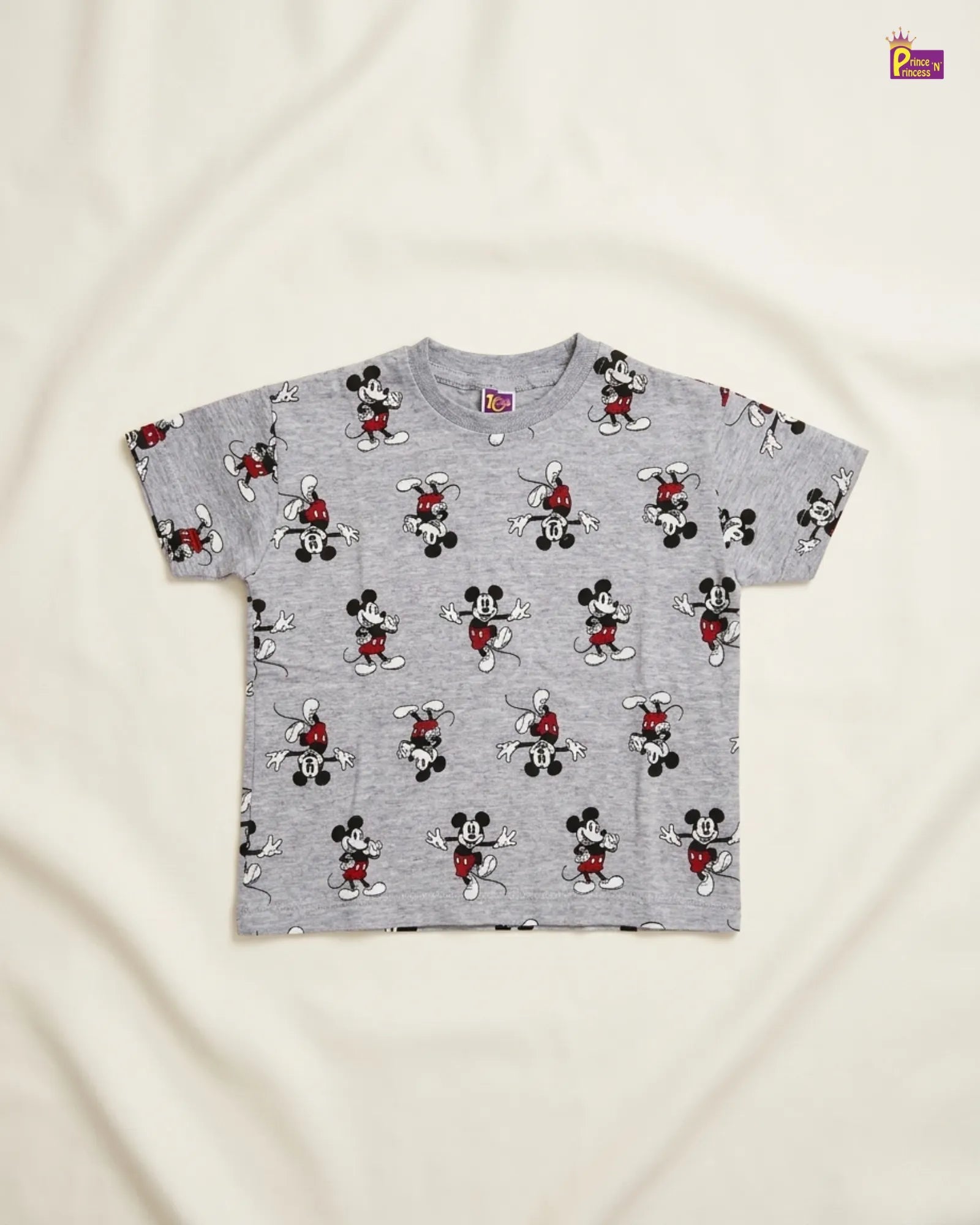 Boys Grey Printed TShirt TS022 for kids festival wear