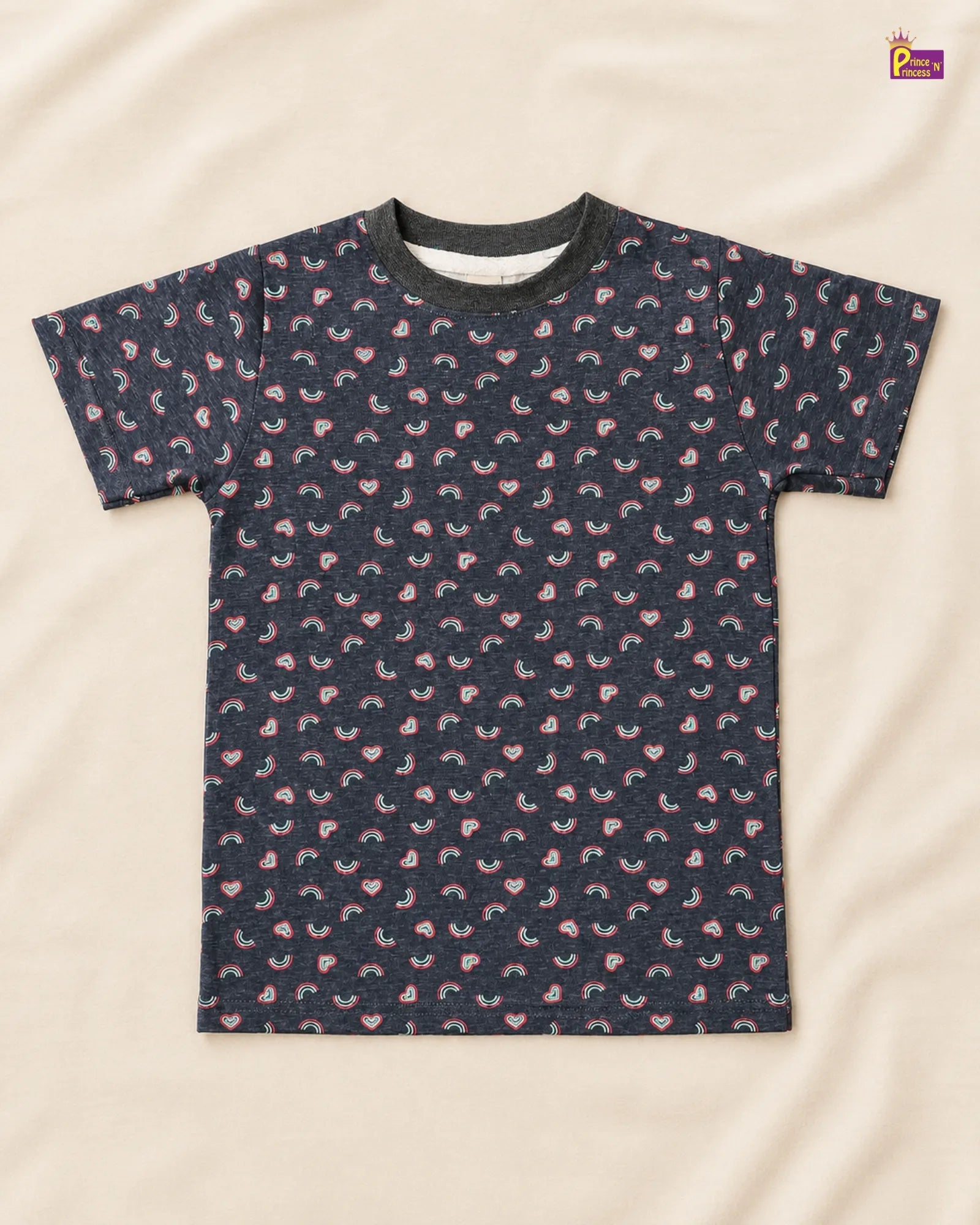 Boys Grey Printed TShirt TS069 for kids festival wear