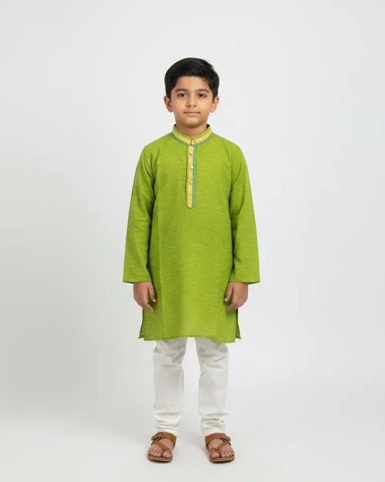 Boys Kurta Pajama in Green KP201 - Prince N Princess