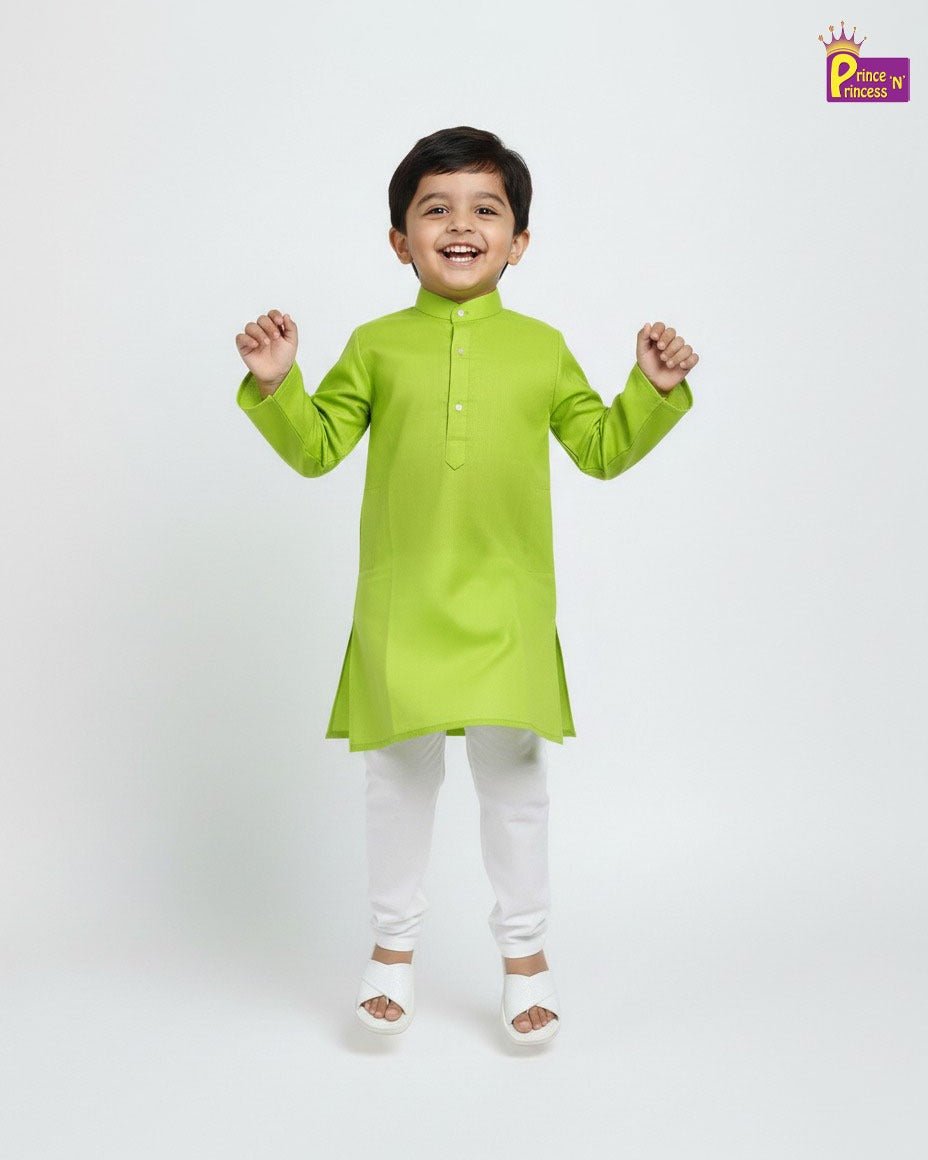 Boys Kurta Pajama in Green KP206 - Prince N Princess