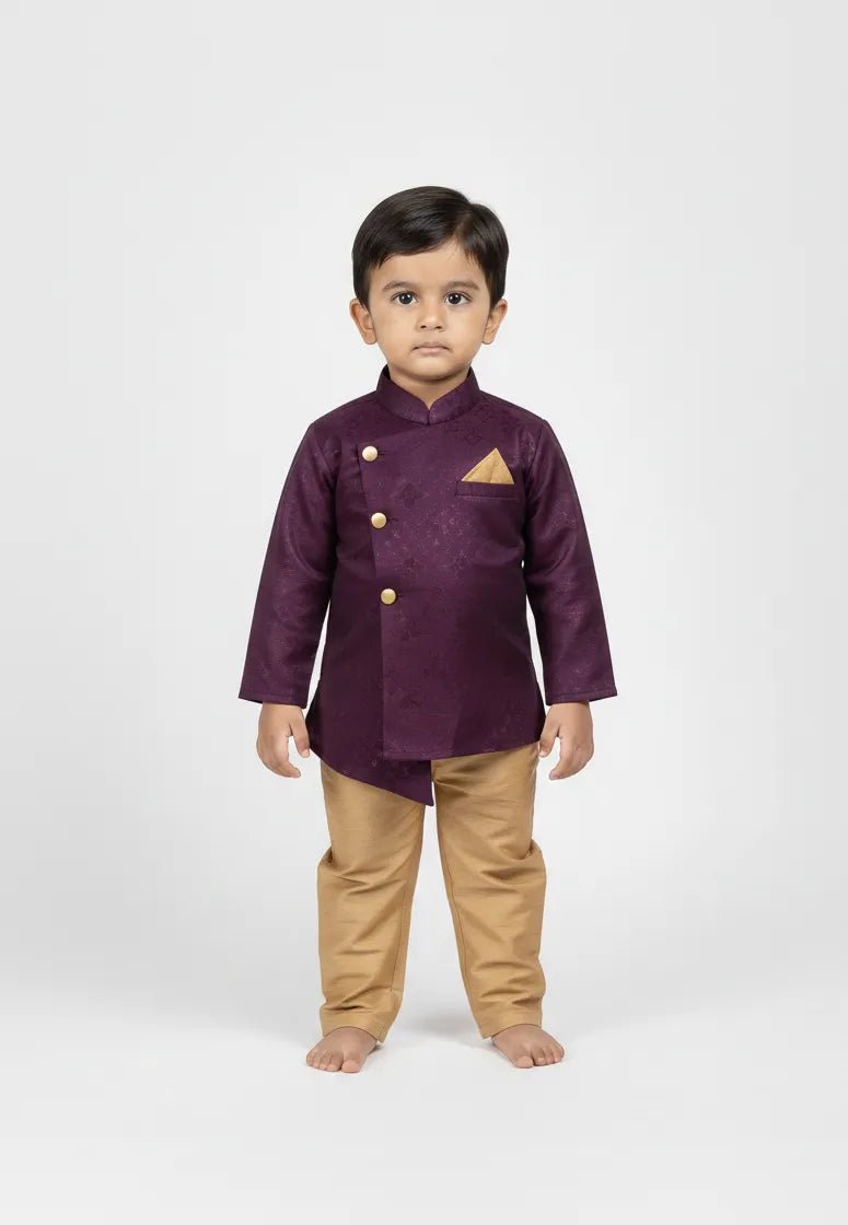 Boys Kurta Pajama in Whine KP183 - Prince N Princess