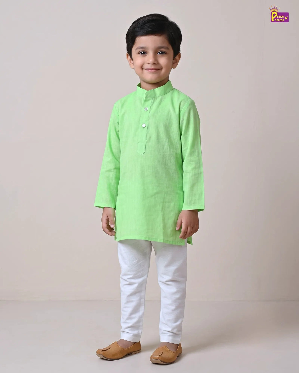 Boys Light Green Kurta Pajama - Festival & Function Set KP242 for kids festival wear