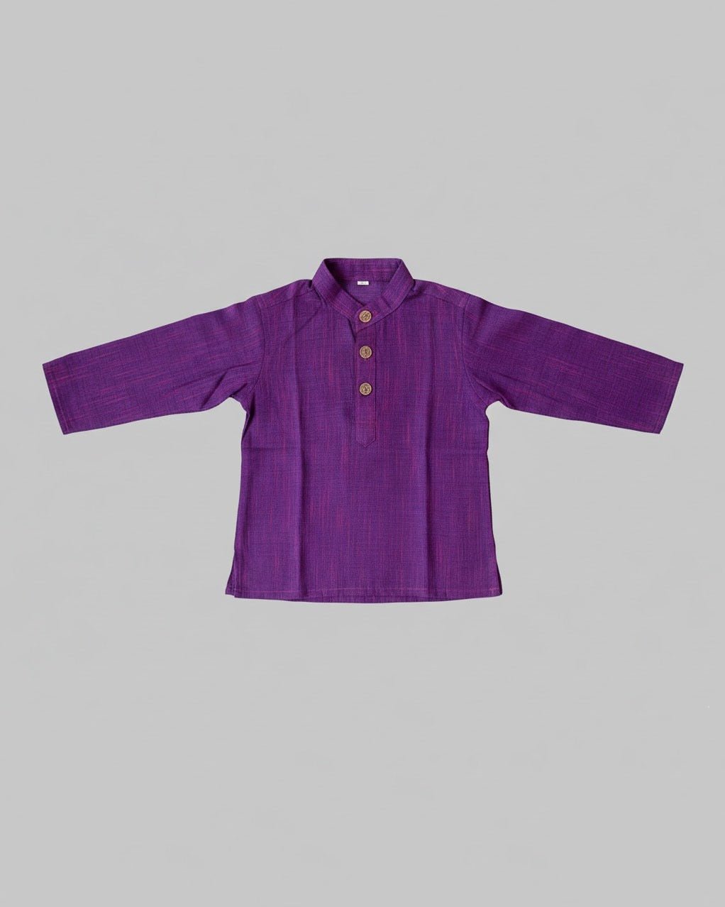 Boys Linen Cotton Kurta Pajama in Purple KP040 - Prince N Princess