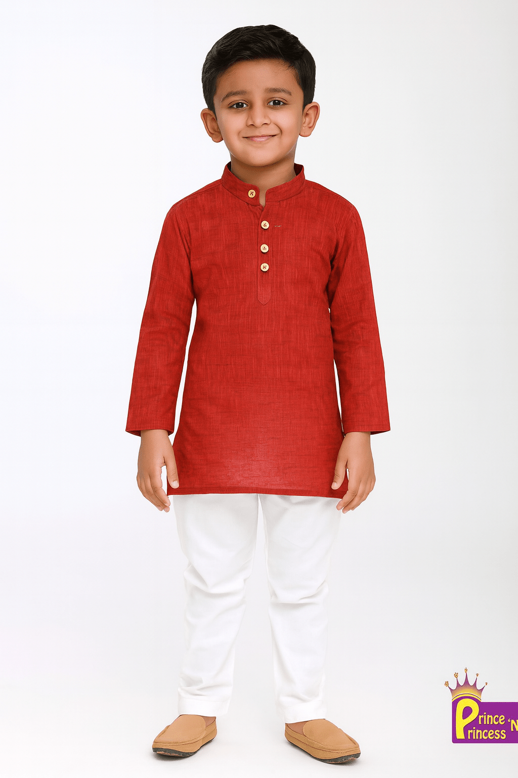 Boys Maroon Kurta Pajama KP046 - Prince N Princess