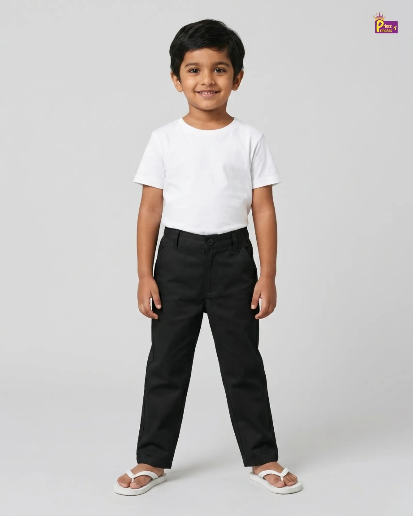 Boys Pant - Kids Slim Fit Black Pants for Casual Wear PT047 for kids festival wear