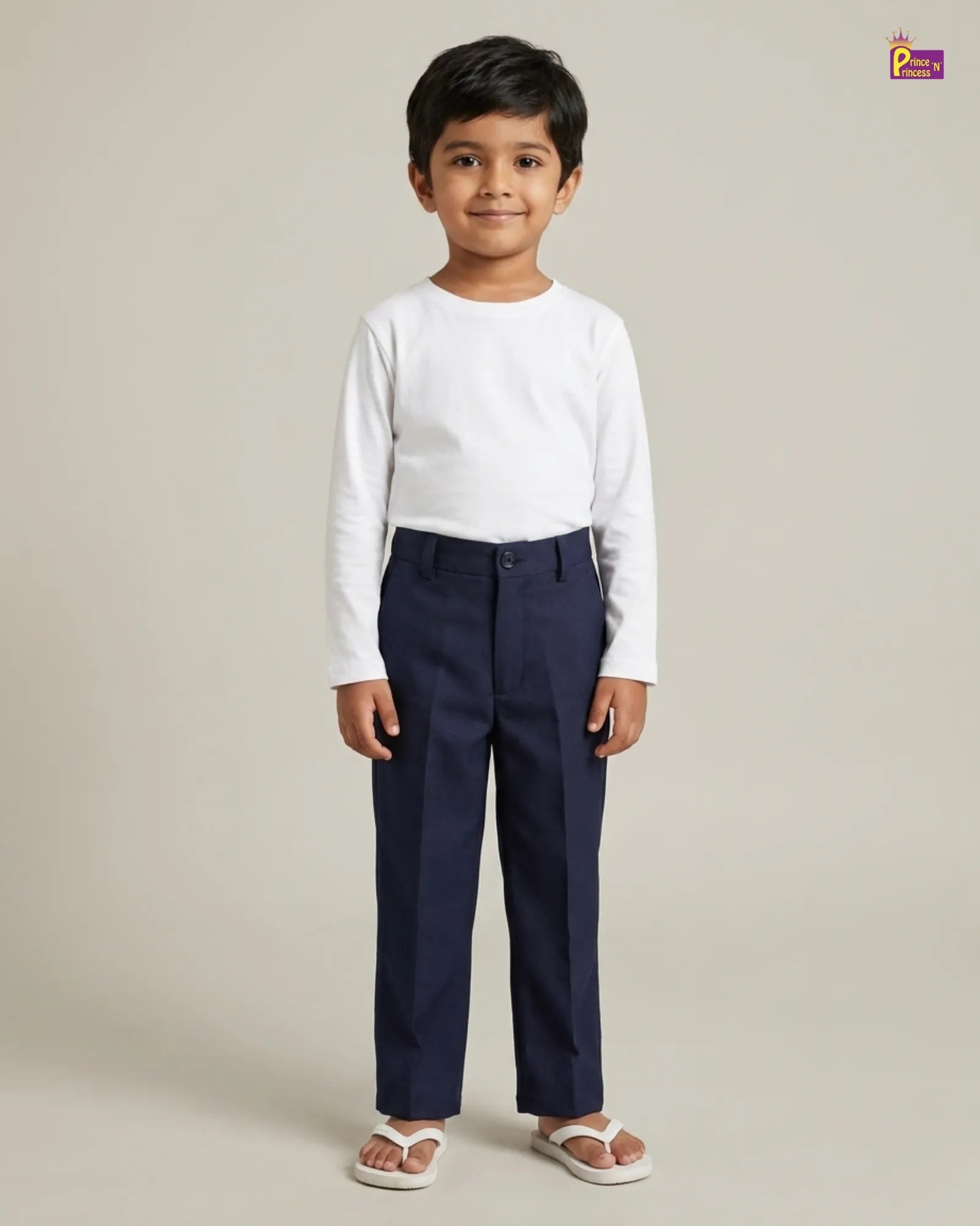 Boys Pant - Kids Slim Fit Navy Pant for Casual Wear PT012 for kids festival wear