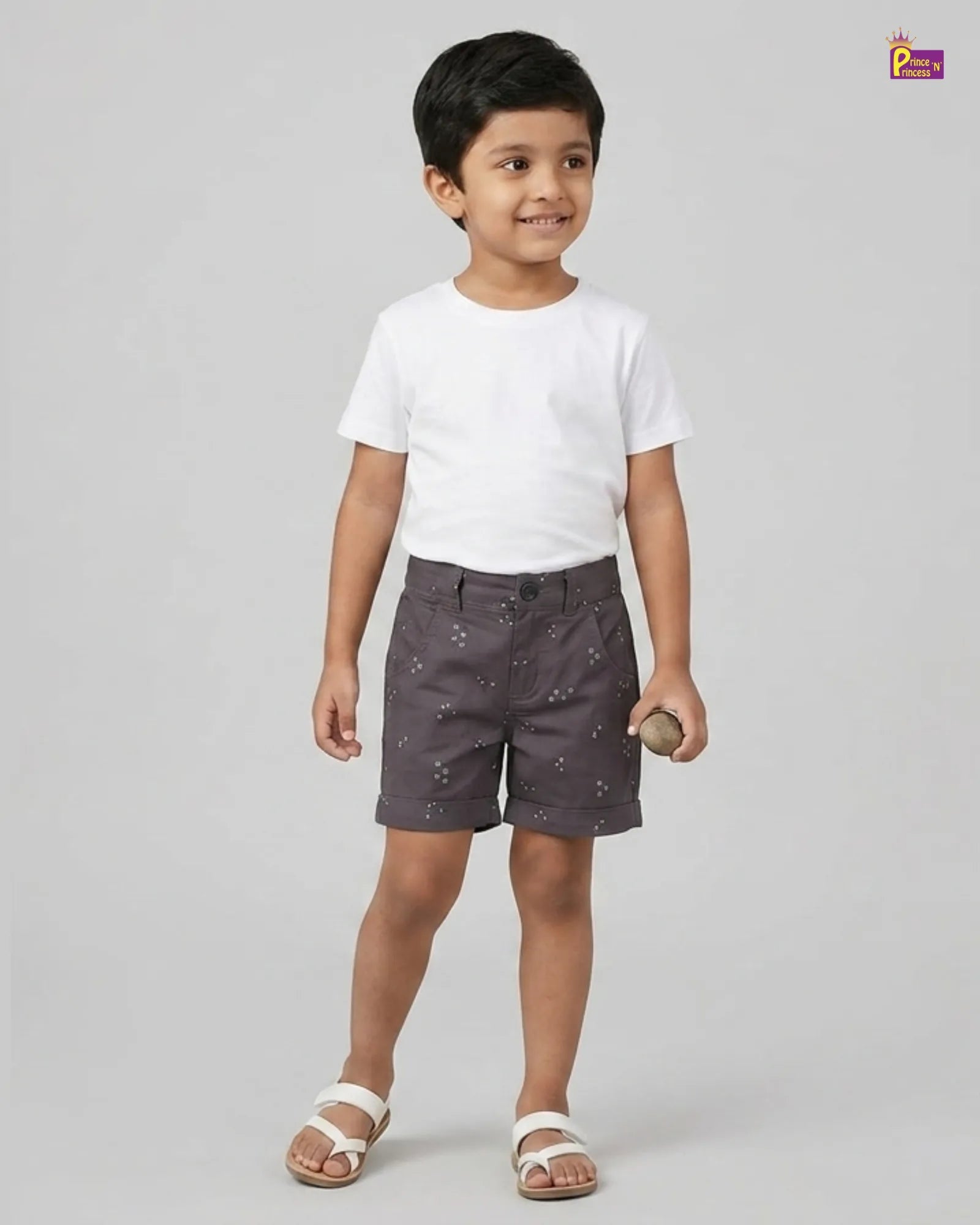 Boys Shorts - Kids Elephant Black Shorts for Casual Wear PT038 for kids festival wear