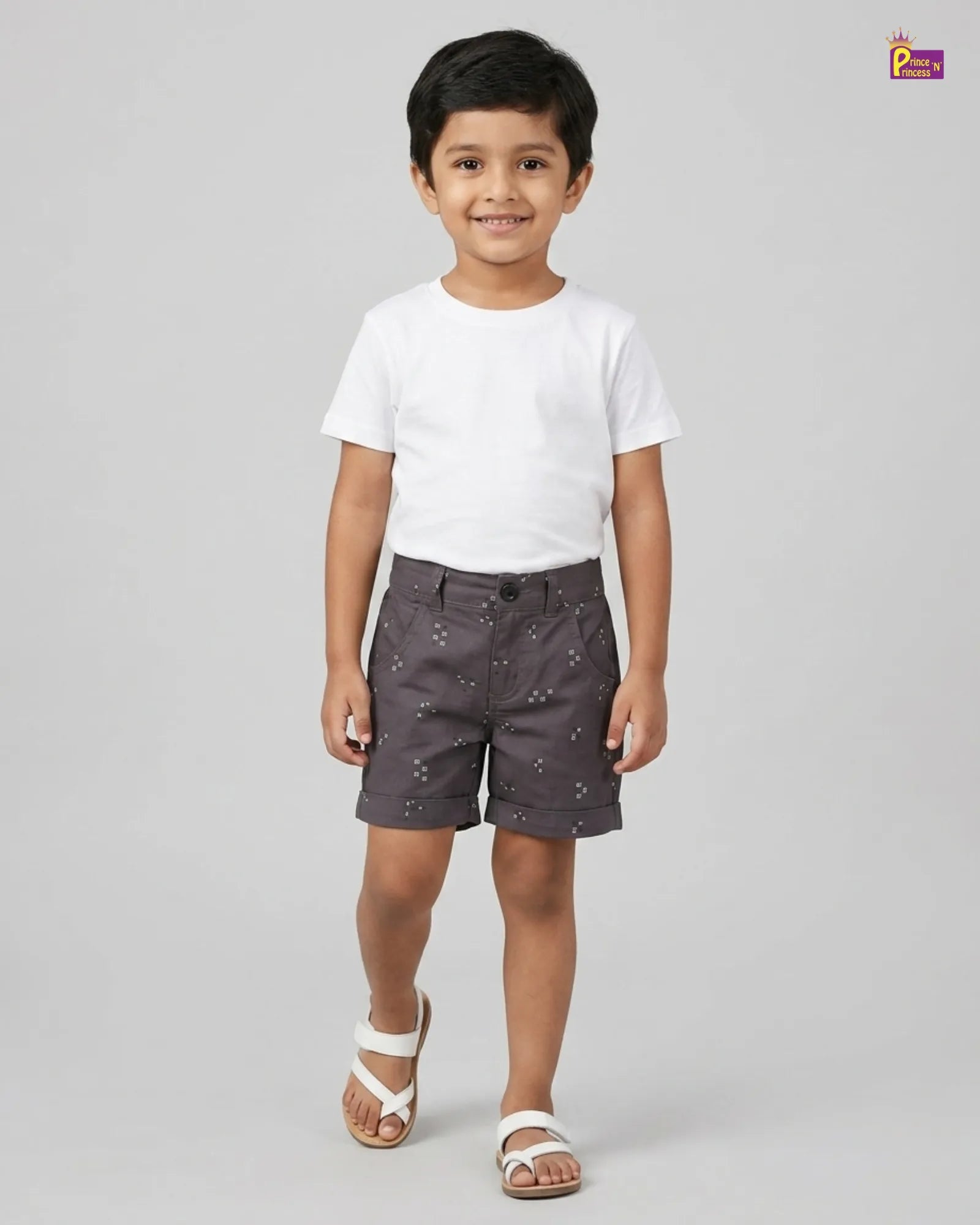 Boys Shorts - Kids Elephant Black Shorts for Casual Wear PT038 for kids festival wear