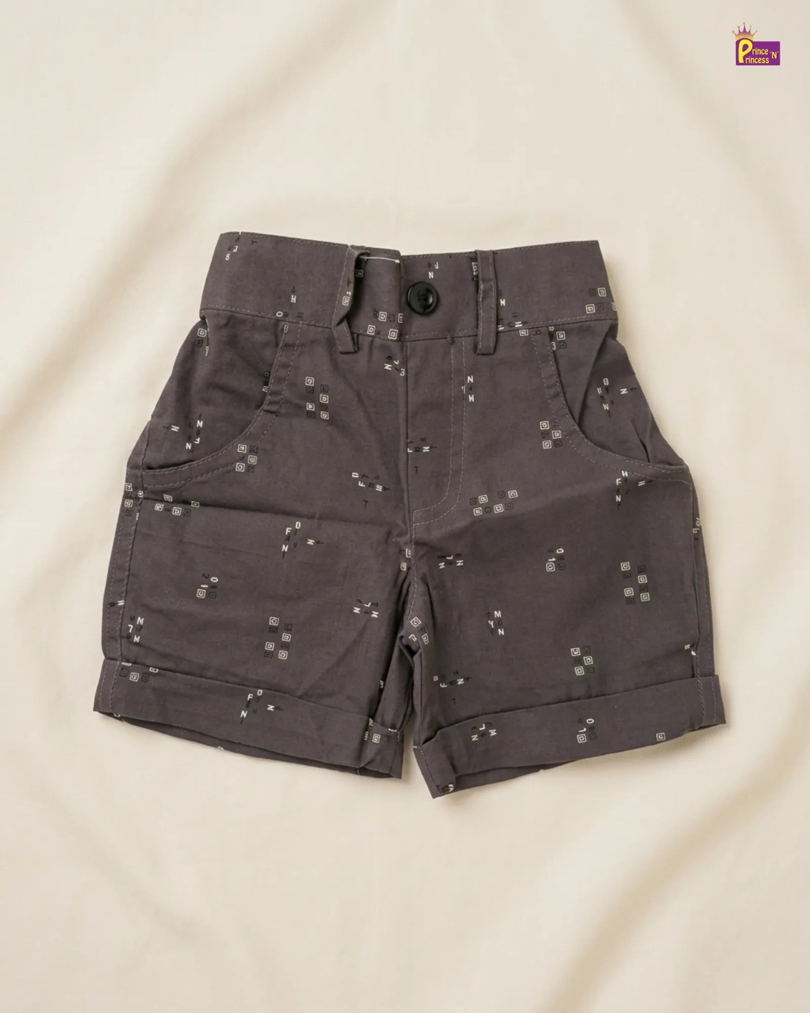 Boys Shorts - Kids Elephant Black Shorts for Casual Wear PT038 for kids festival wear