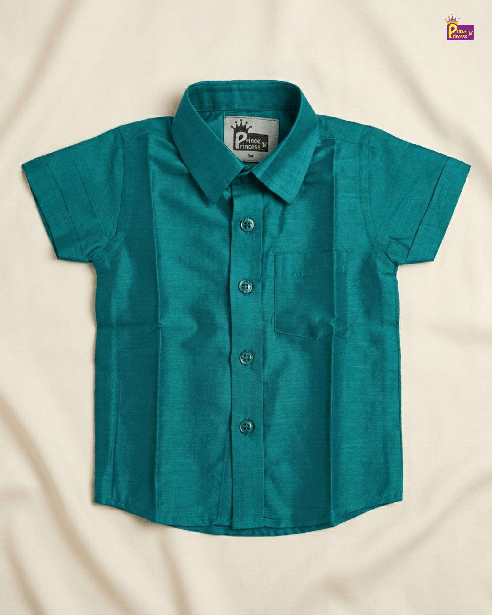 Boys South Indian Shirt Dhoti in Rama Blue SD105 for kids festival wear