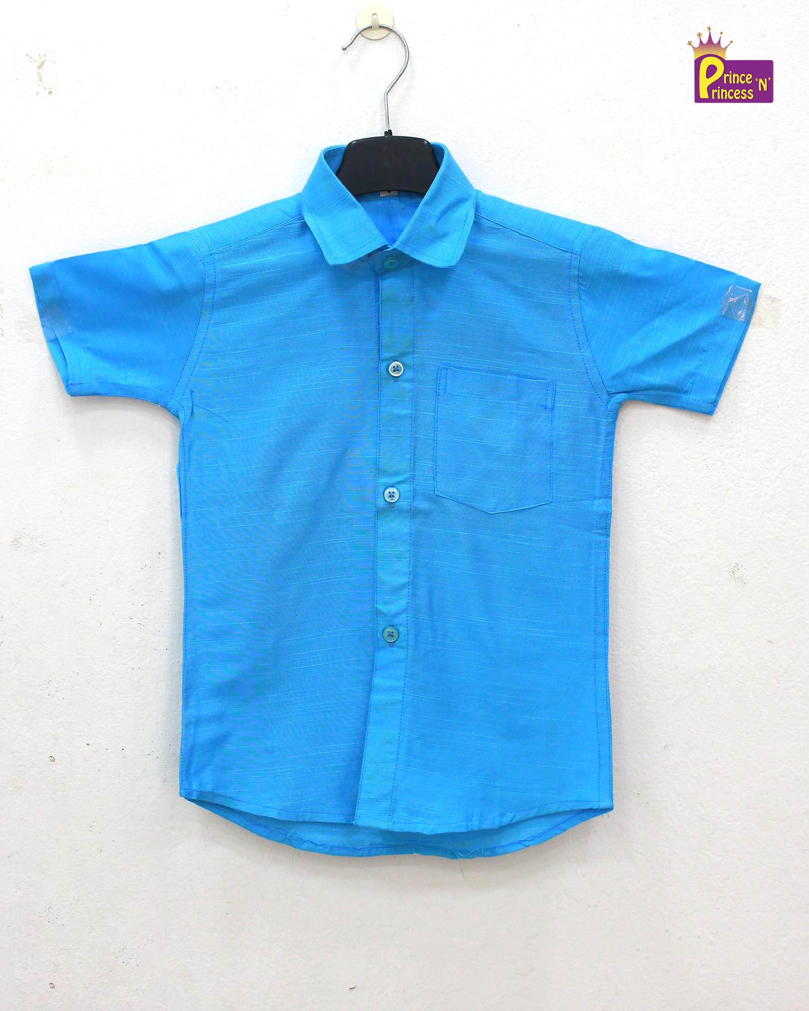 Boys South Sky Blue Shirt Dhoti SD010 - Prince N Princess