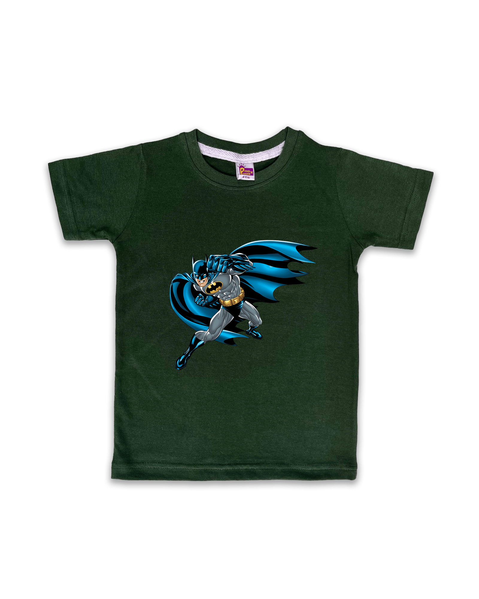 Boys T-Shirts Half Sleeve (Dark Green) FTS036 - Prince N Princess
