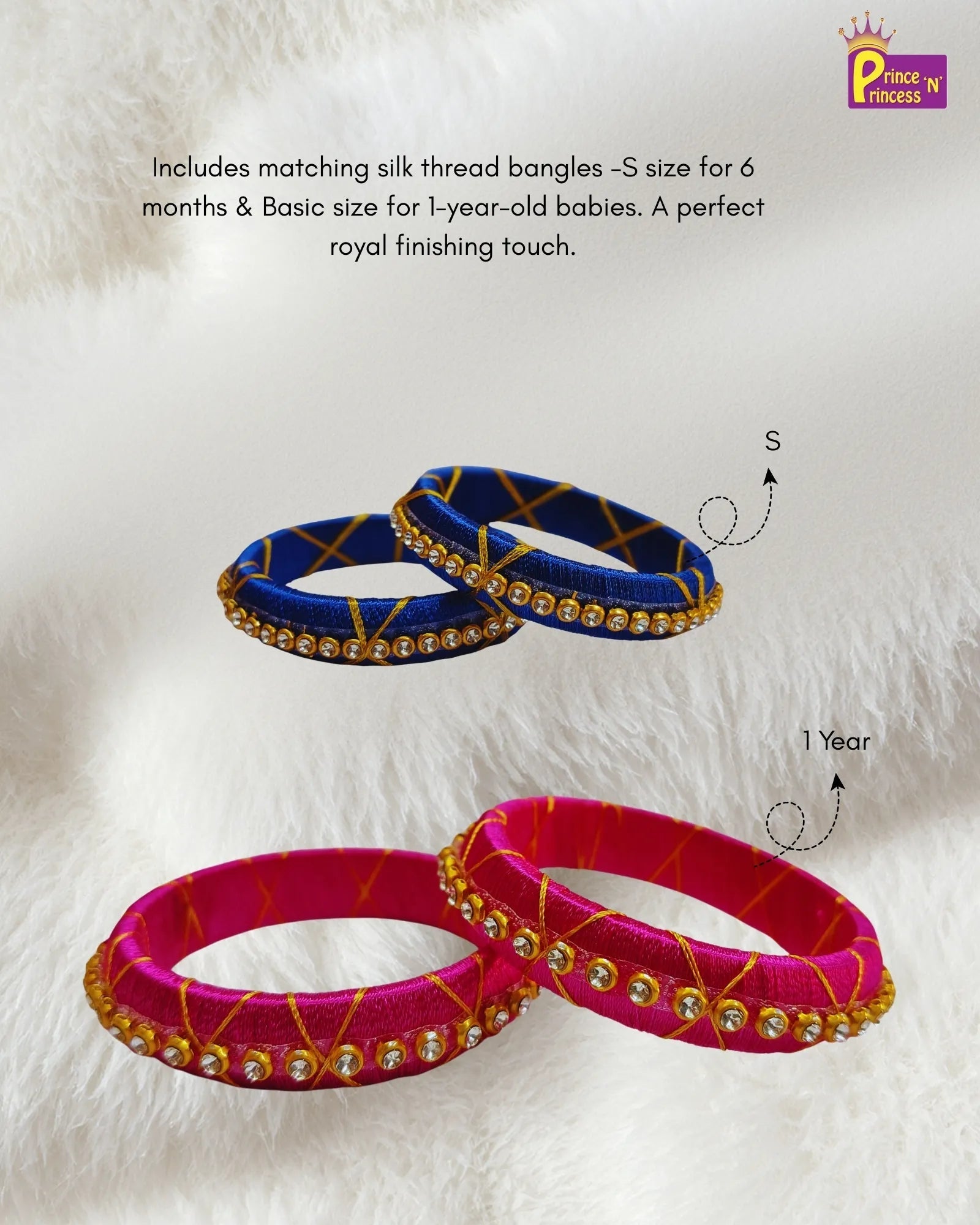 Chettinad Cotton Royal Moments Gift Box for Naming function (0 - 1 Year) GB - GT0002 - Prince N Princess