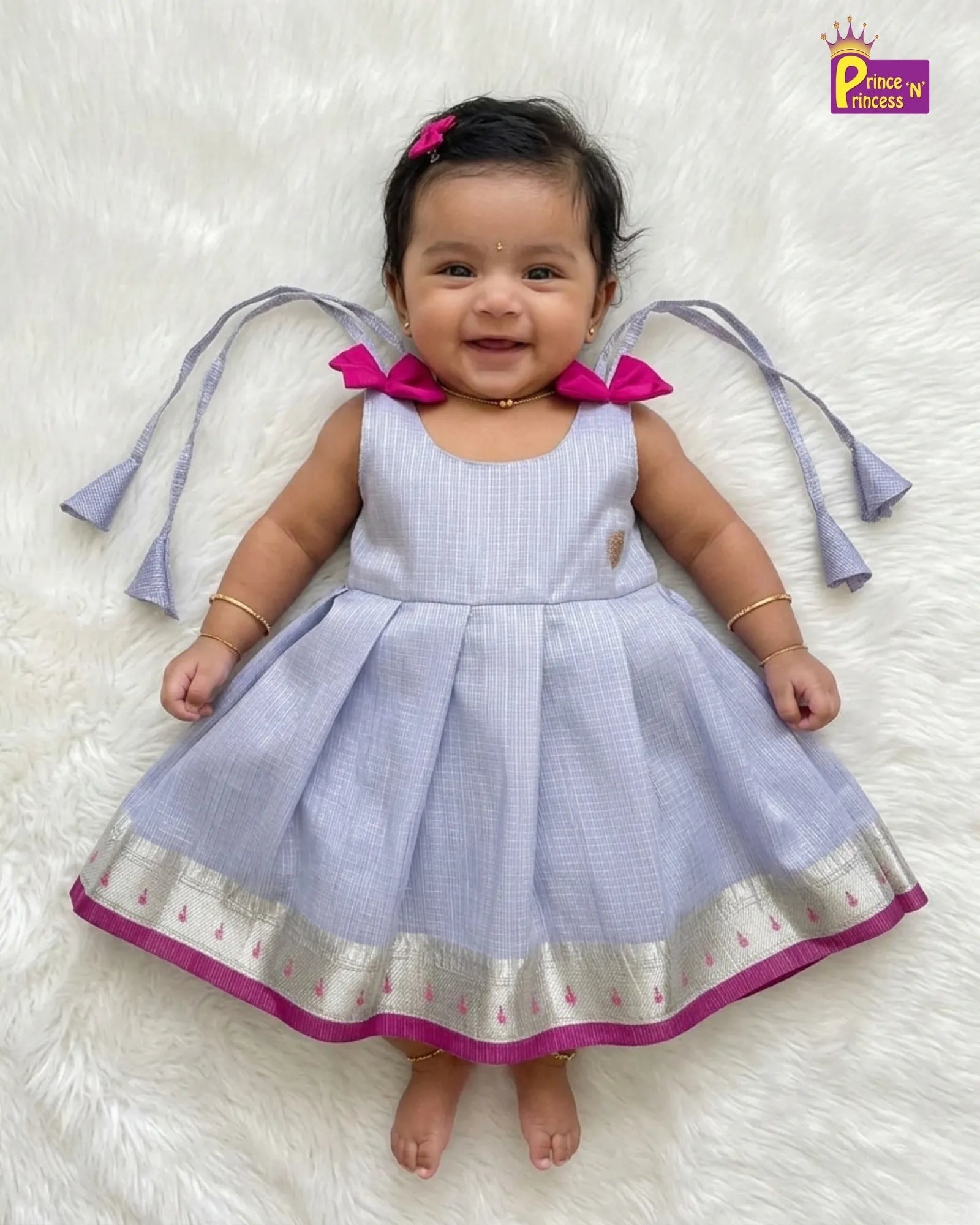 Chettinad Cotton Royal Moments Gift Box for Naming function (0 - 1 Year) GB - GT0002 - Prince N Princess