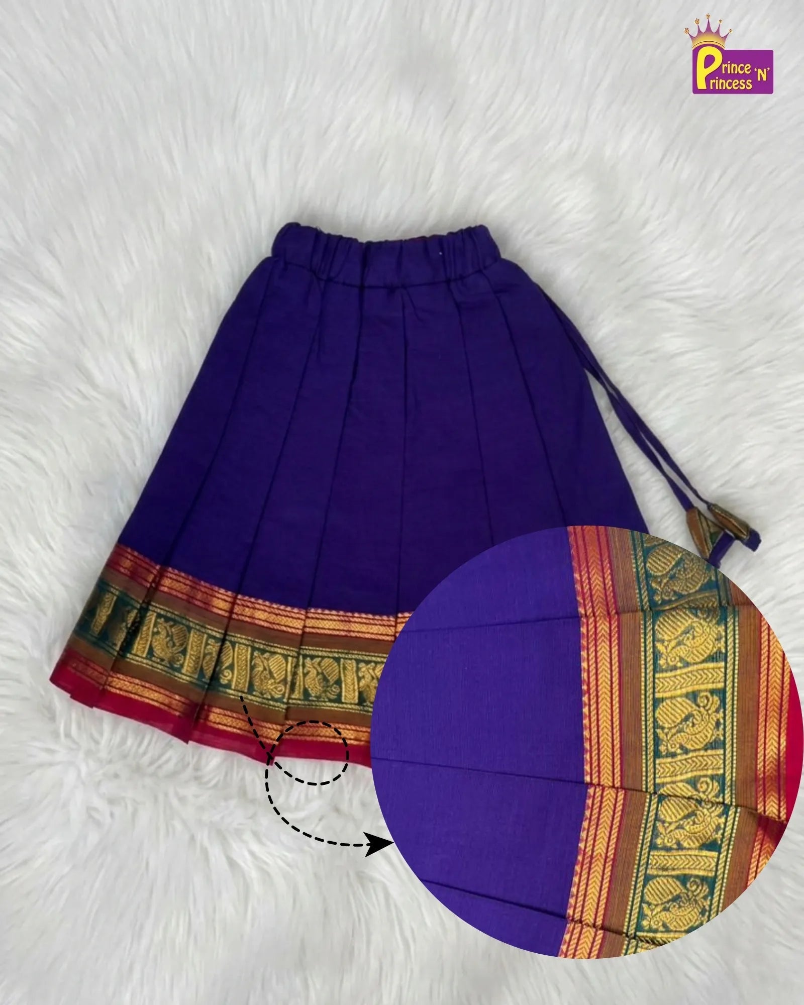 Chettinad Cotton Royal Moments Gift Box for Naming function (0 - 1 Year) GB - GT0002 - Prince N Princess