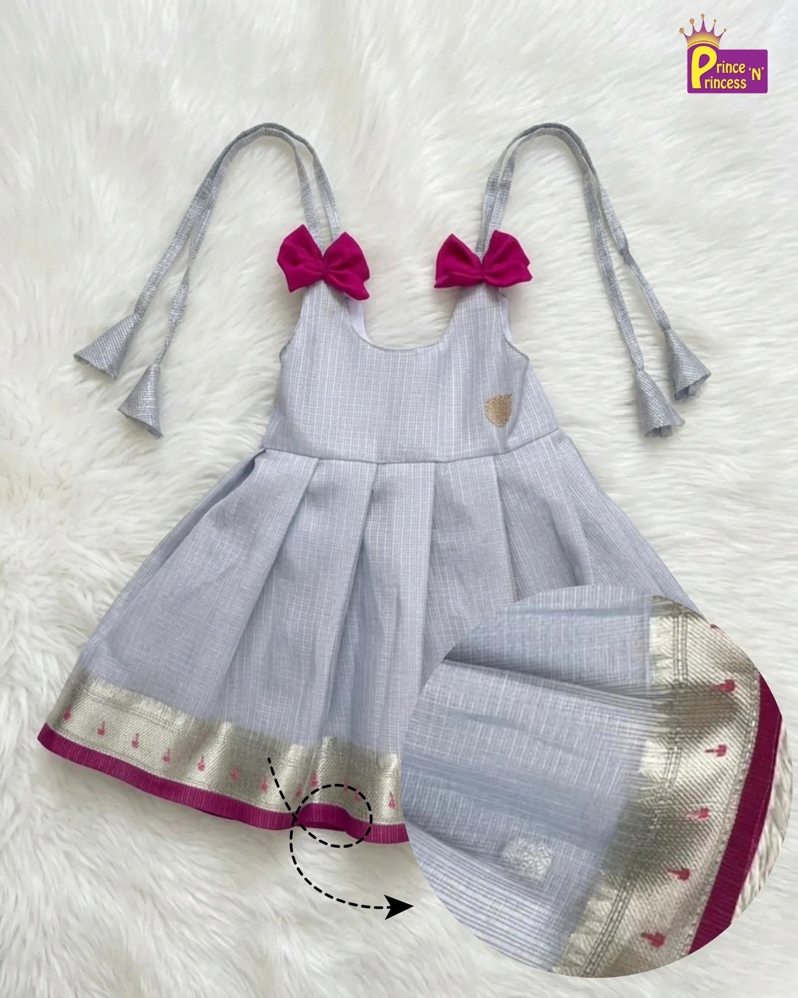 Chettinad Cotton Royal Moments Gift Box for Naming function (0 - 1 Year) GB - GT0002 - Prince N Princess